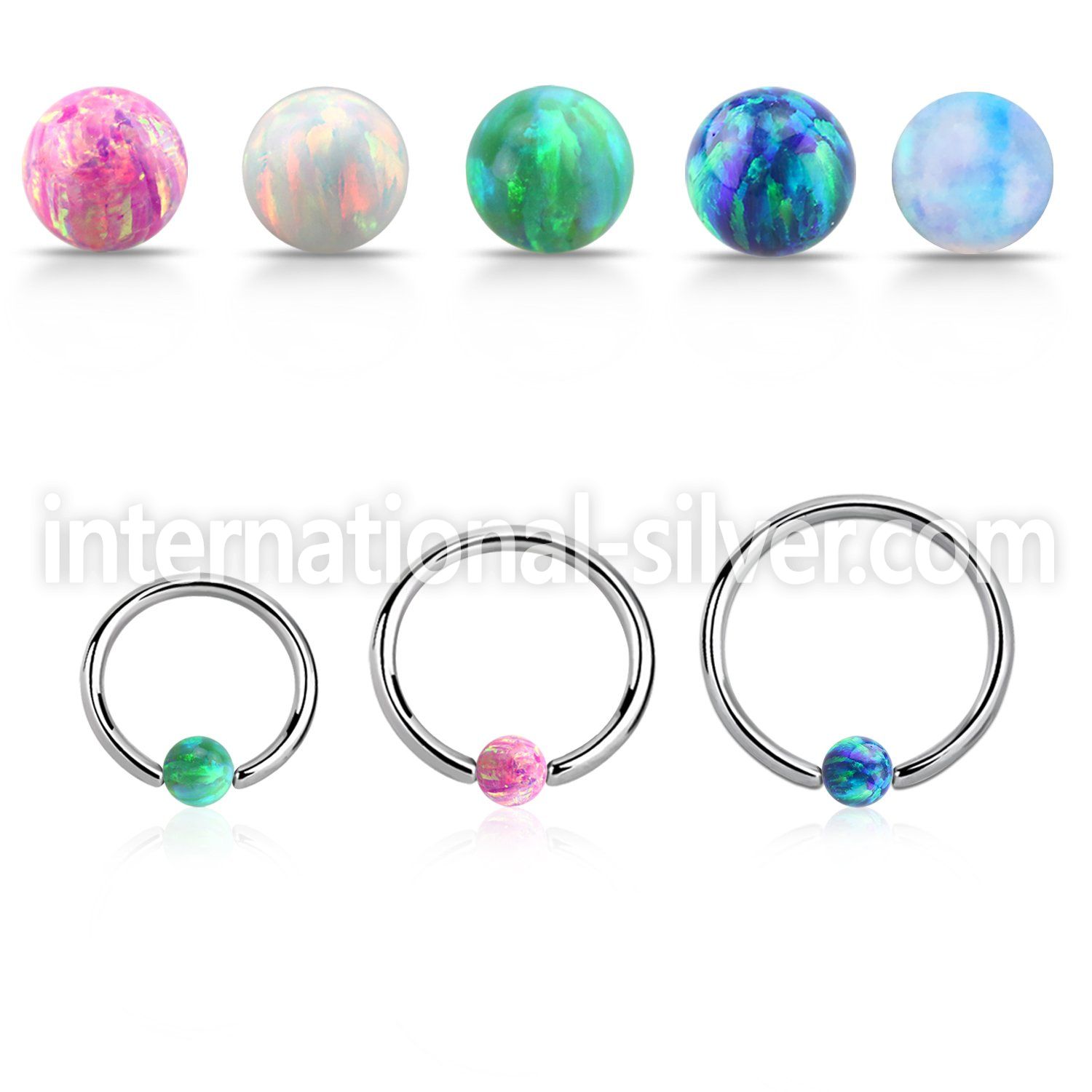 bcr20o3 hoops captive rings surgical steel 316l nose