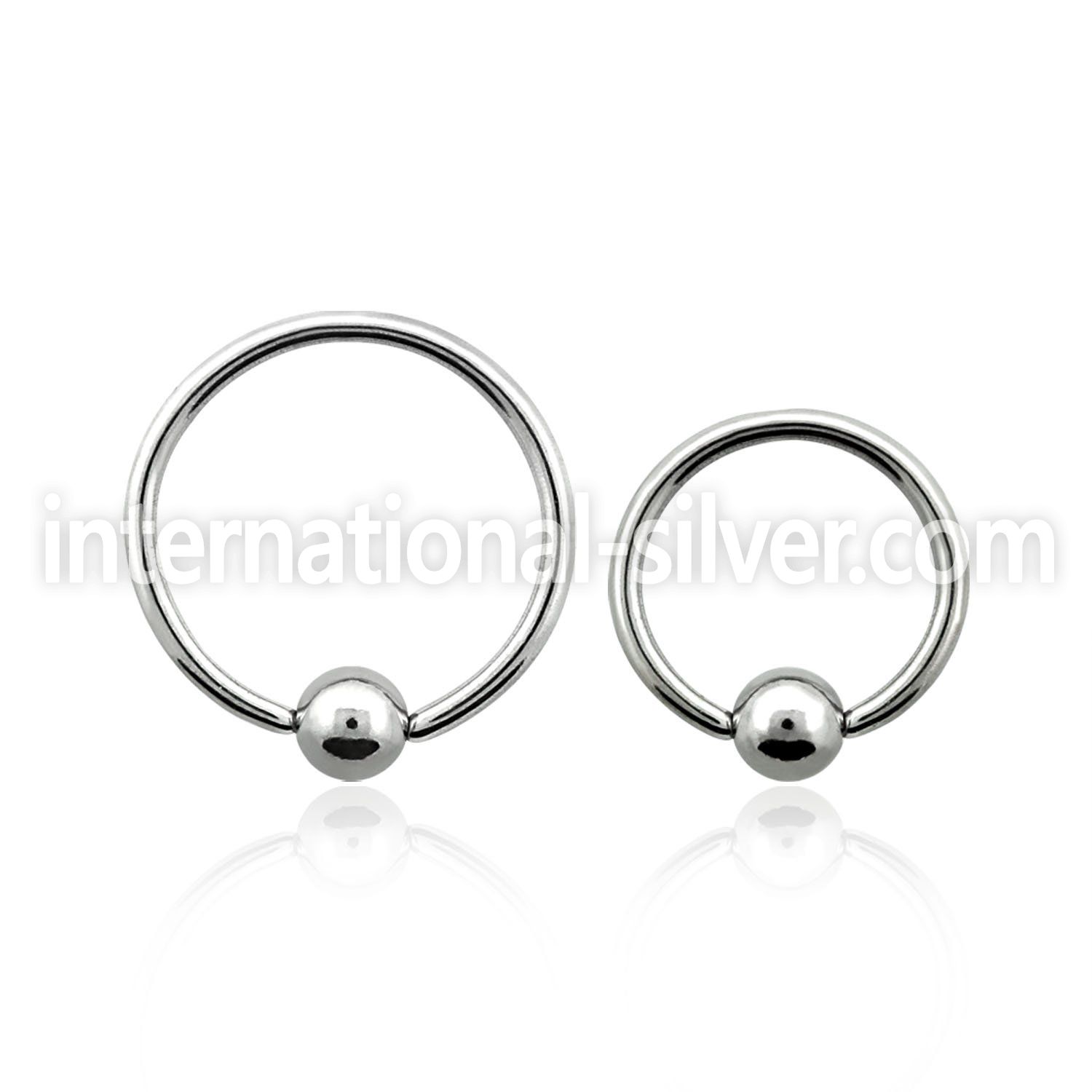 bcr20s hoops captive rings surgical steel 316l nose