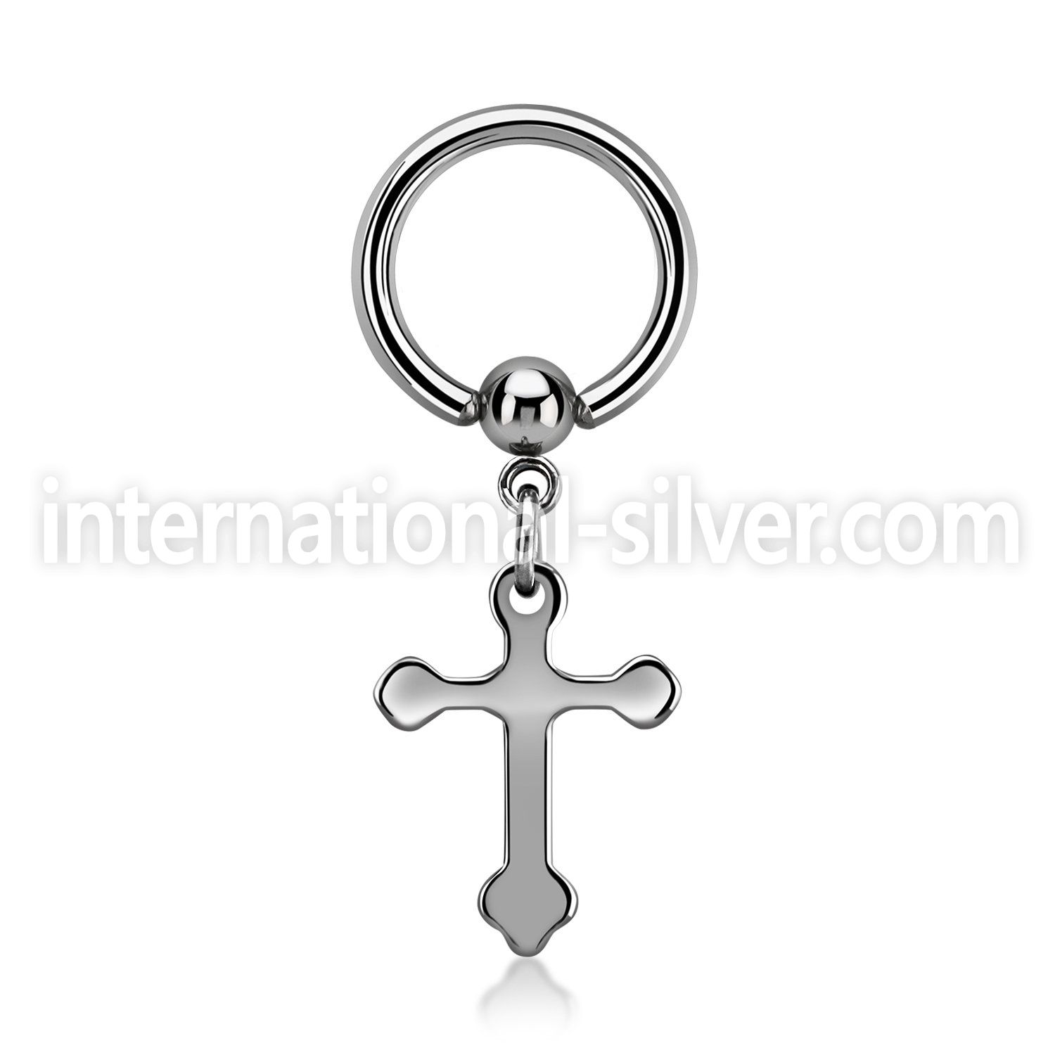 bcrgcro hoops captive rings surgical steel 316l ear lobe