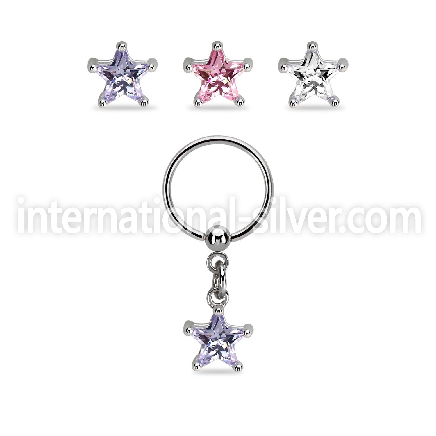 bcrszs6 hoops captive rings surgical steel 316l nose