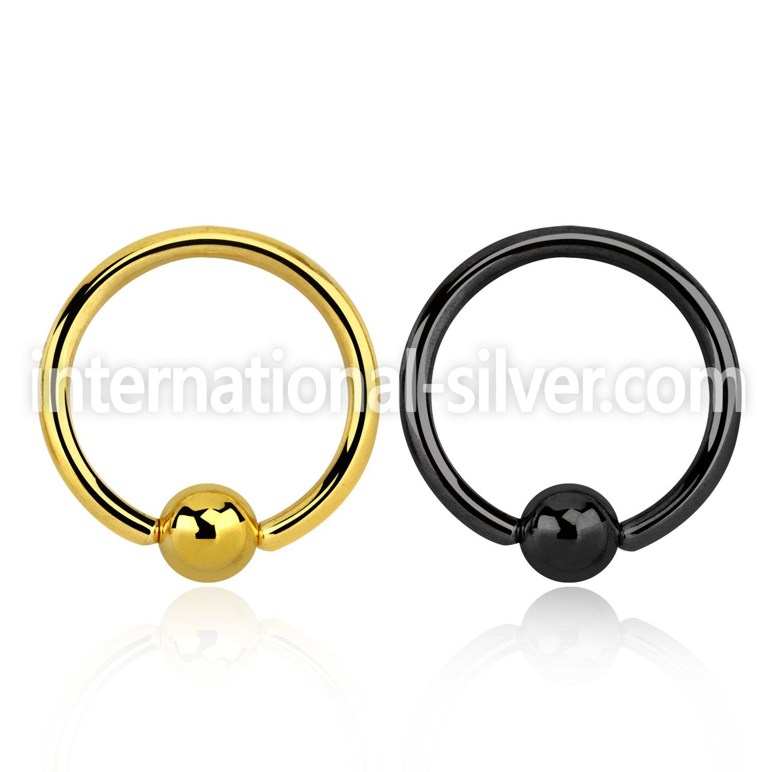 bcrt12 hoops captive rings anodized surgical steel 316l eyebrow