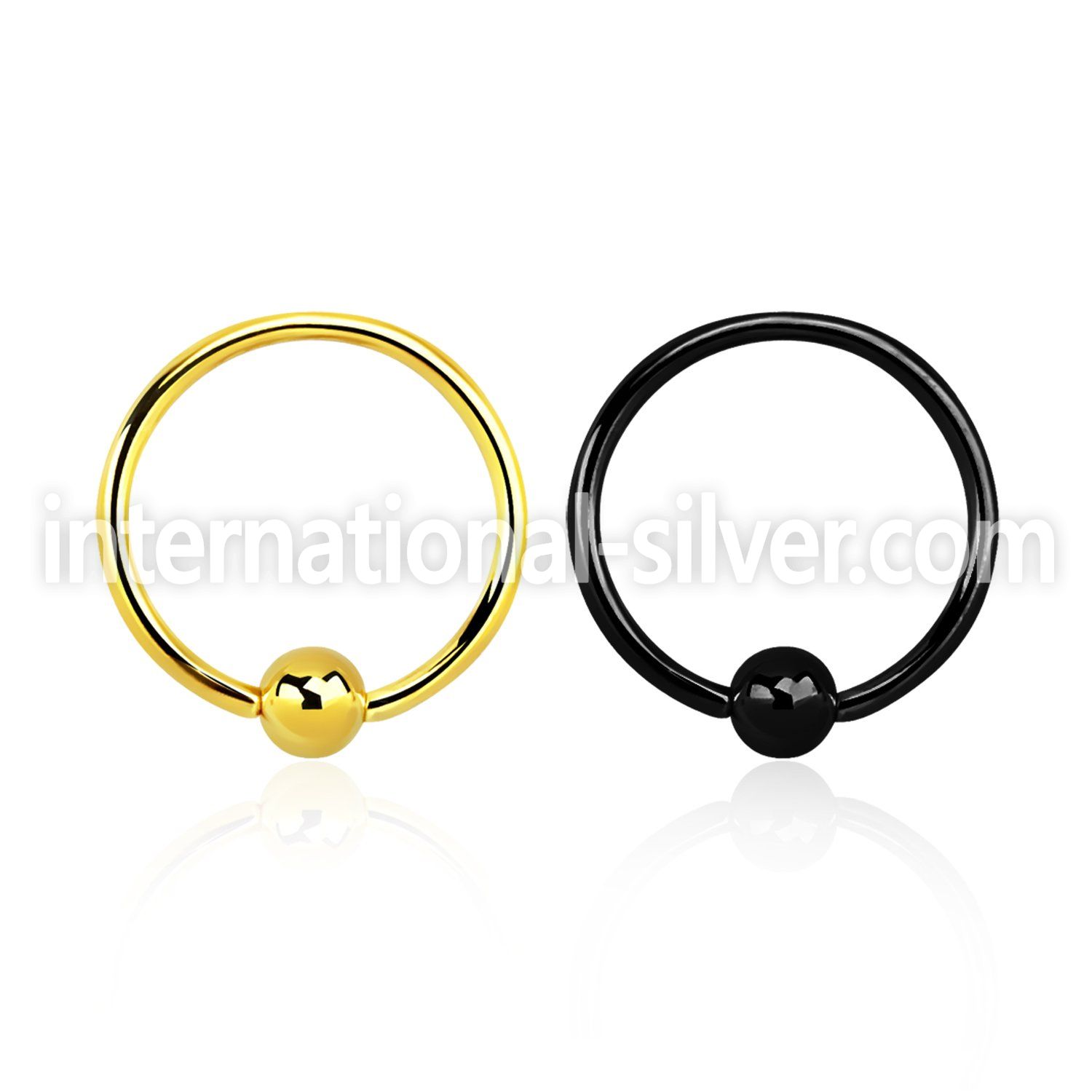 bcrt20s hoops captive rings anodized surgical steel 316l eyebrow