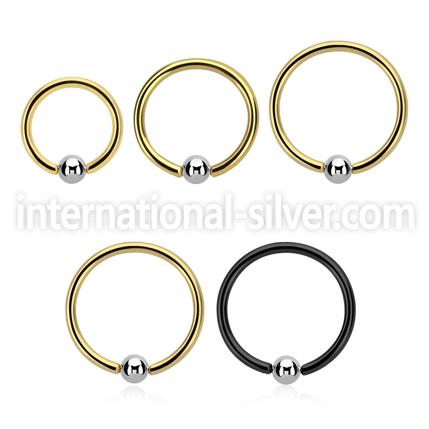 bcrteb3 hoops captive rings anodized surgical steel 316l eyebrow