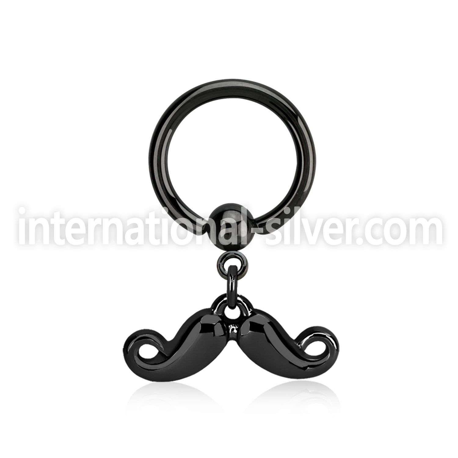 bcrts518 hoops captive rings anodized surgical steel 316l nose