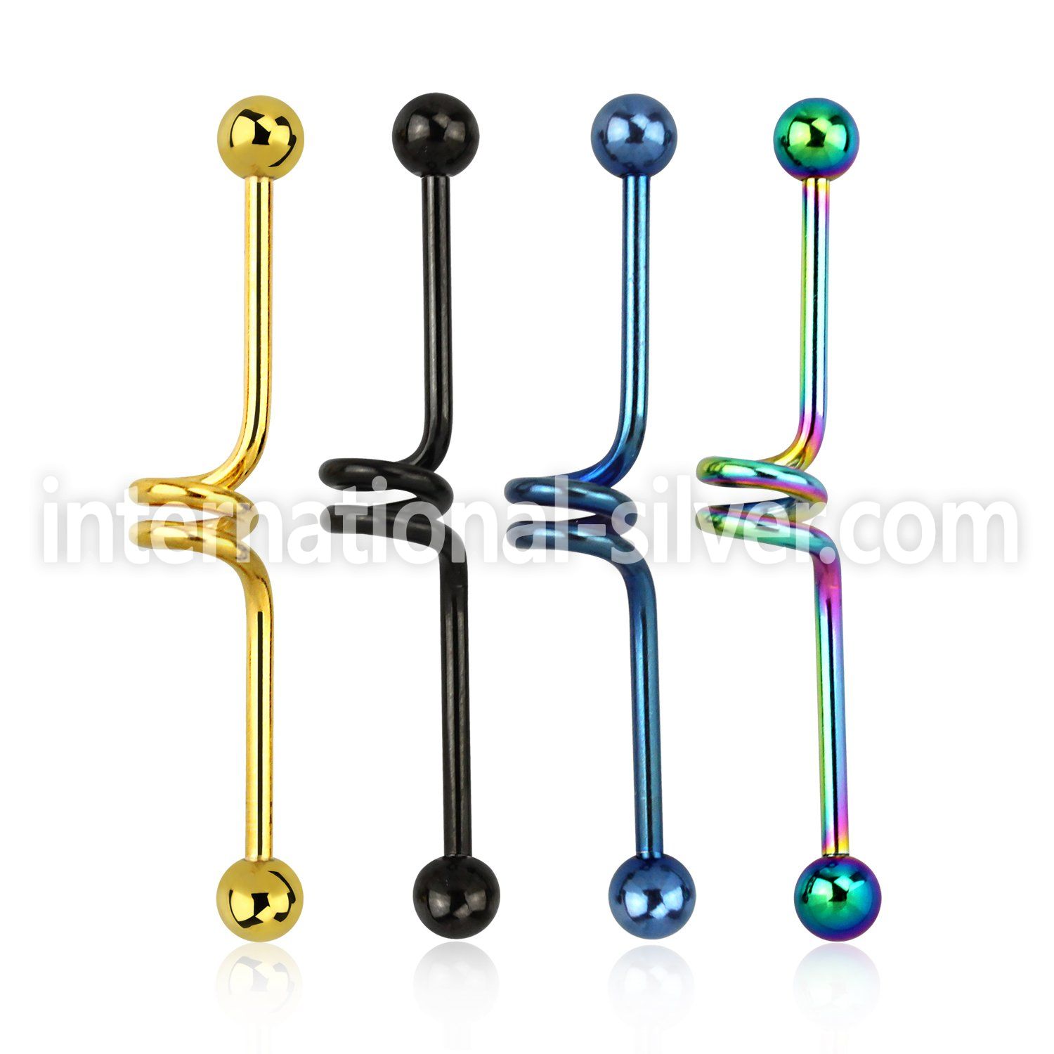 bdct14 straight barbells anodized surgical steel 316l 