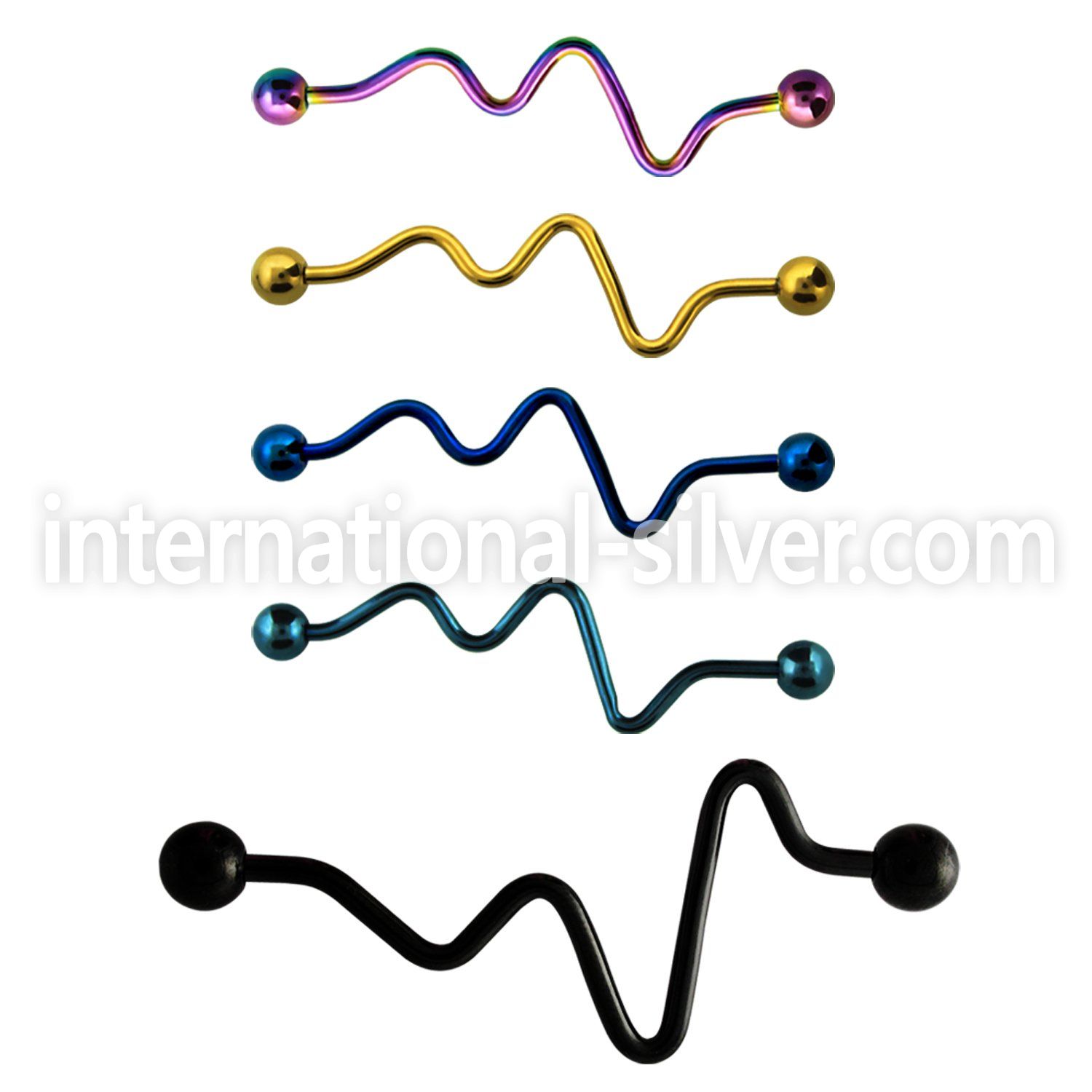 bdte14 straight barbells anodized surgical steel 316l 