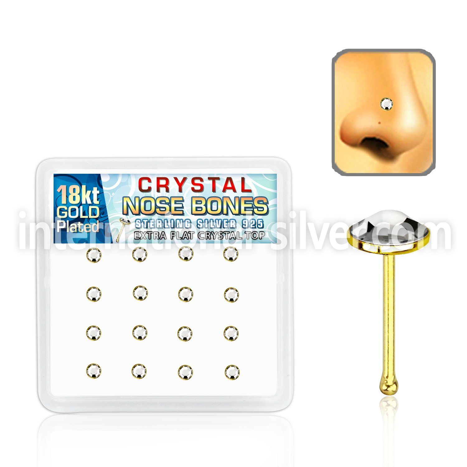 bfbrg16c nose bone silver 925 nose