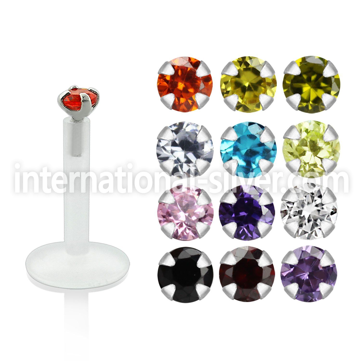 bilz25m labrets lip rings bioflex ptfe belly button