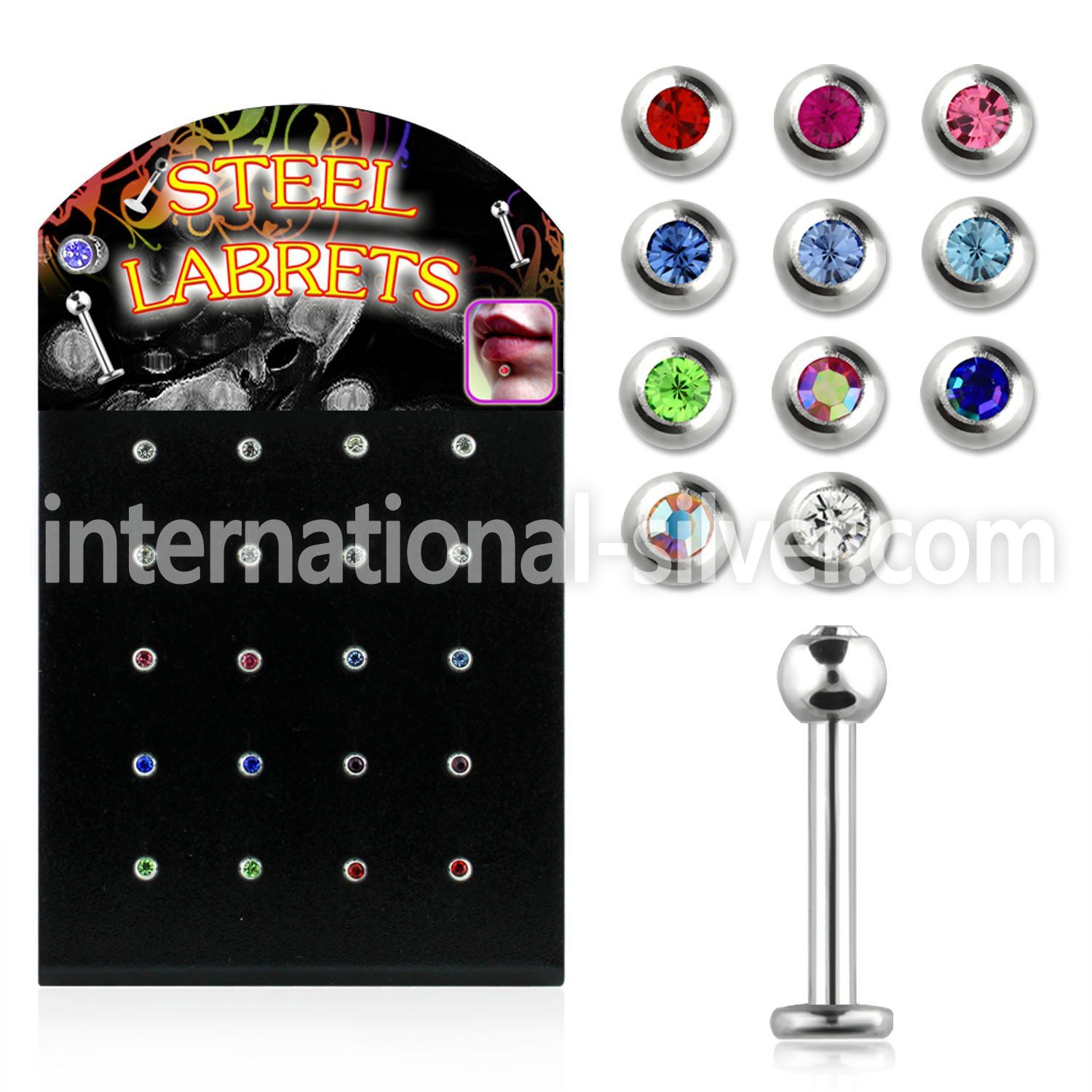 blbc3s labrets lip rings surgical steel 316l belly button