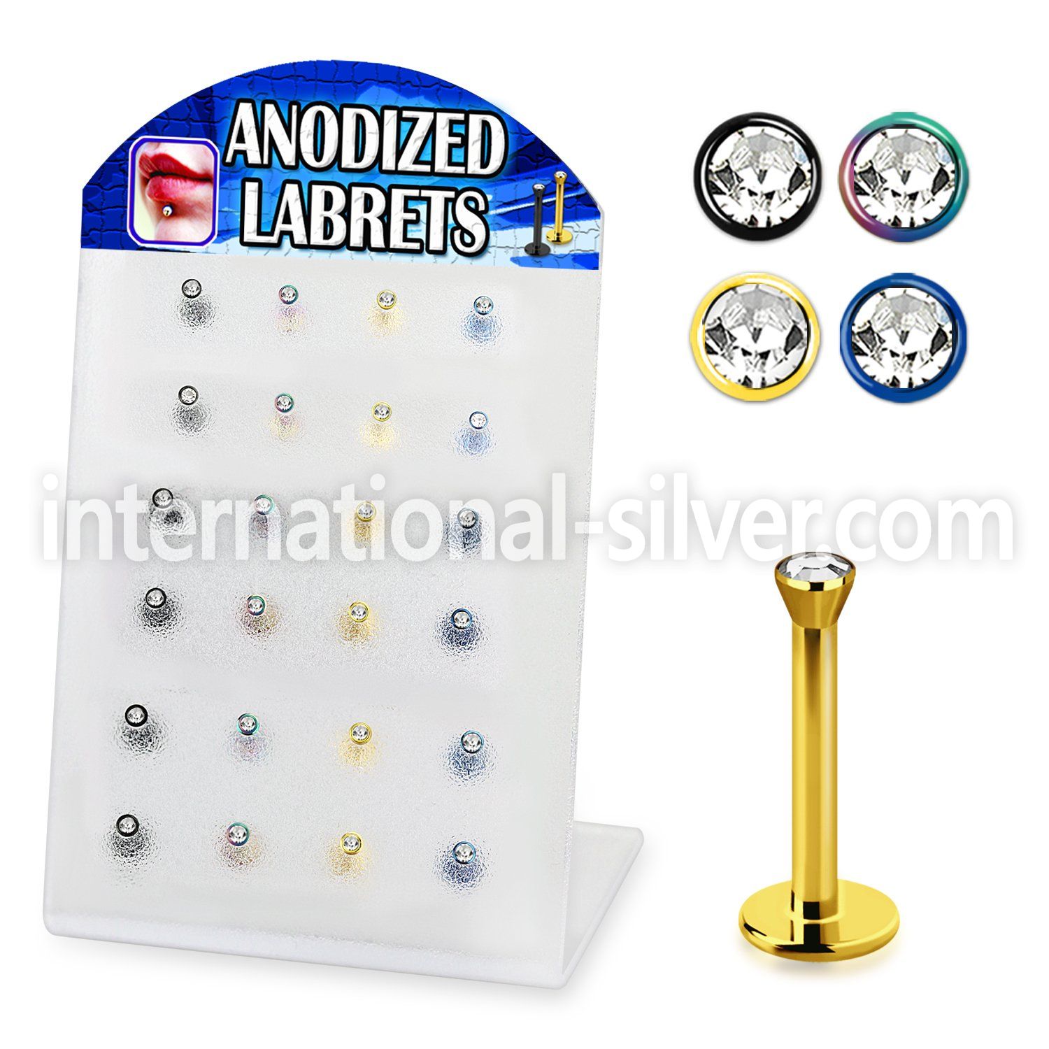 blbtc labrets lip rings anodized surgical steel 316l belly button