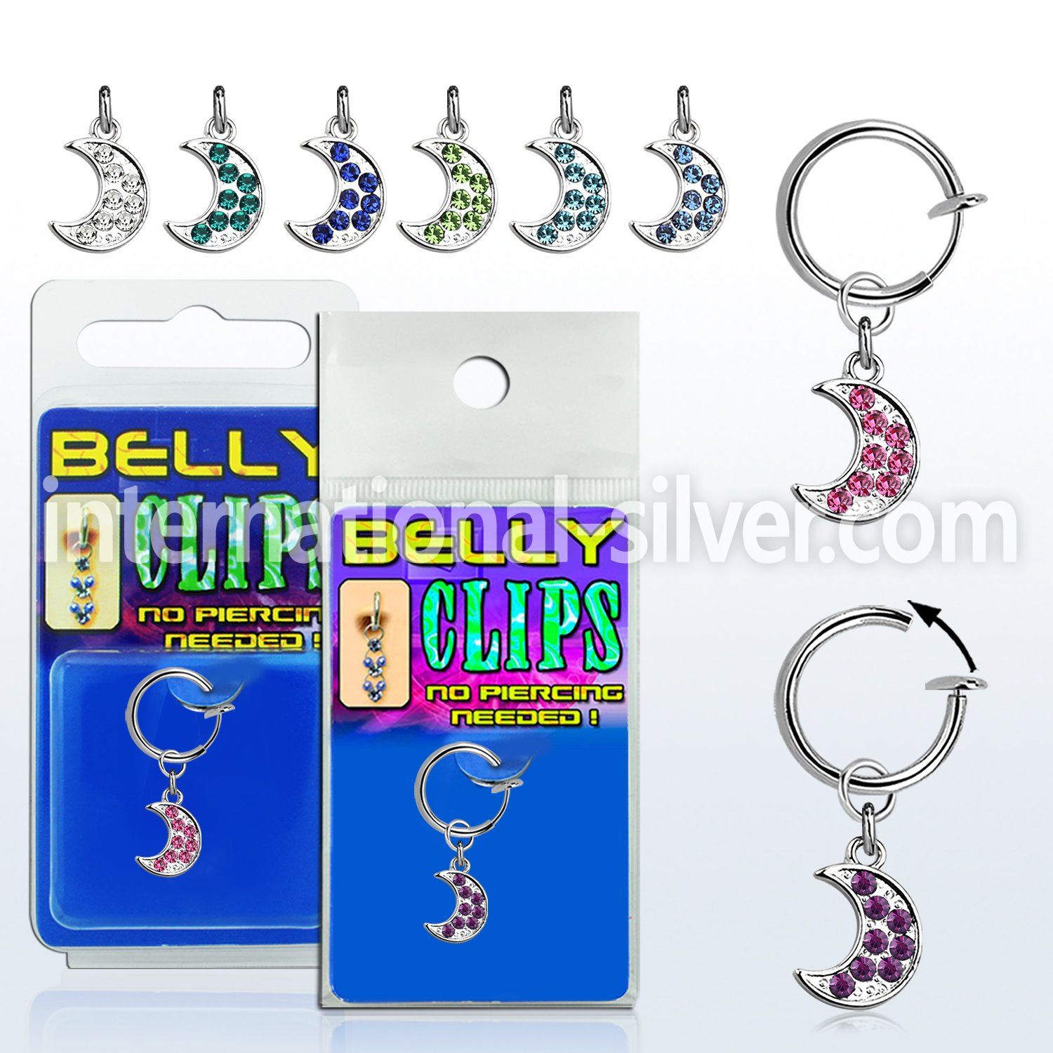 blcp401 fake illusion hoops others belly button