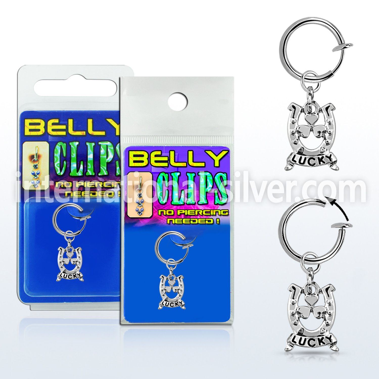 blcp572 fake illusion hoops others belly button