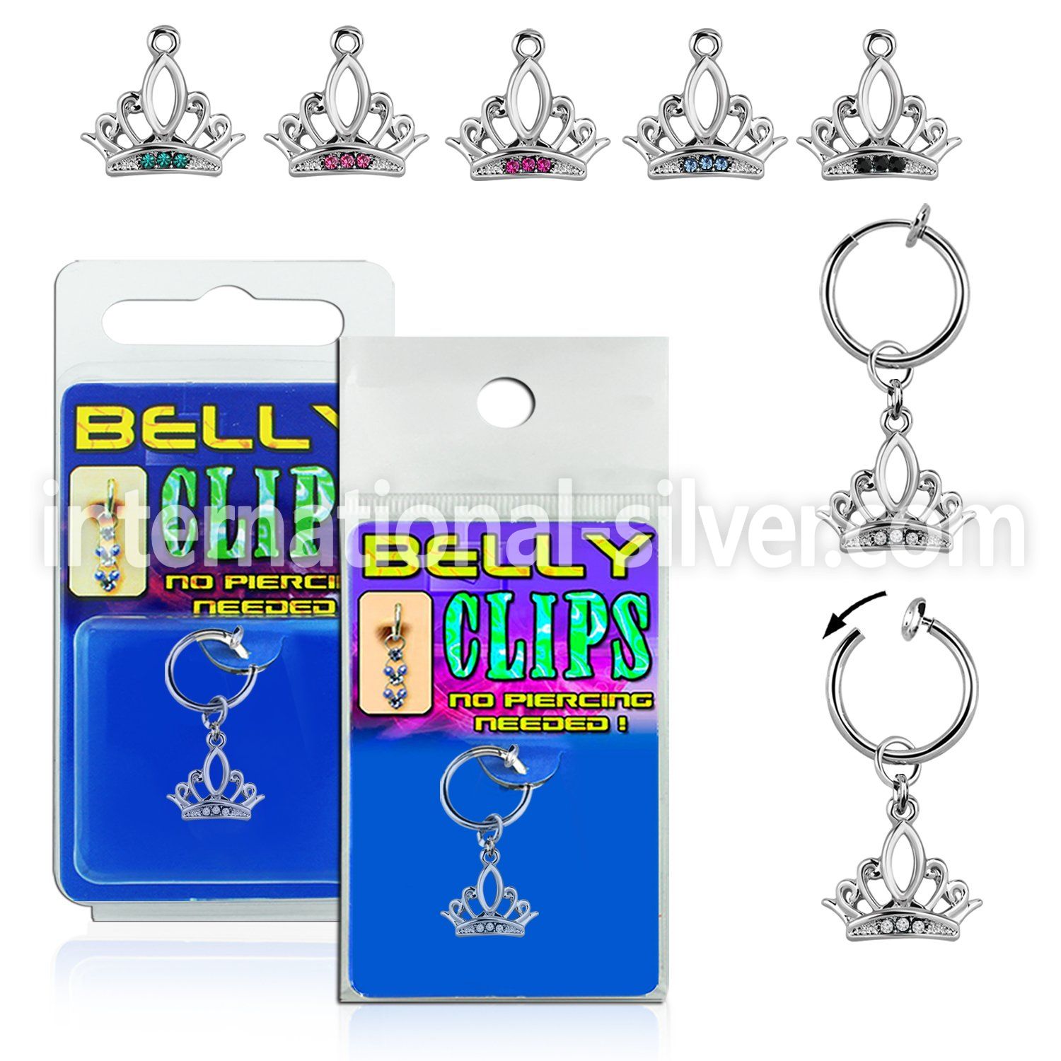 blcp649 fake illusion hoops others belly button