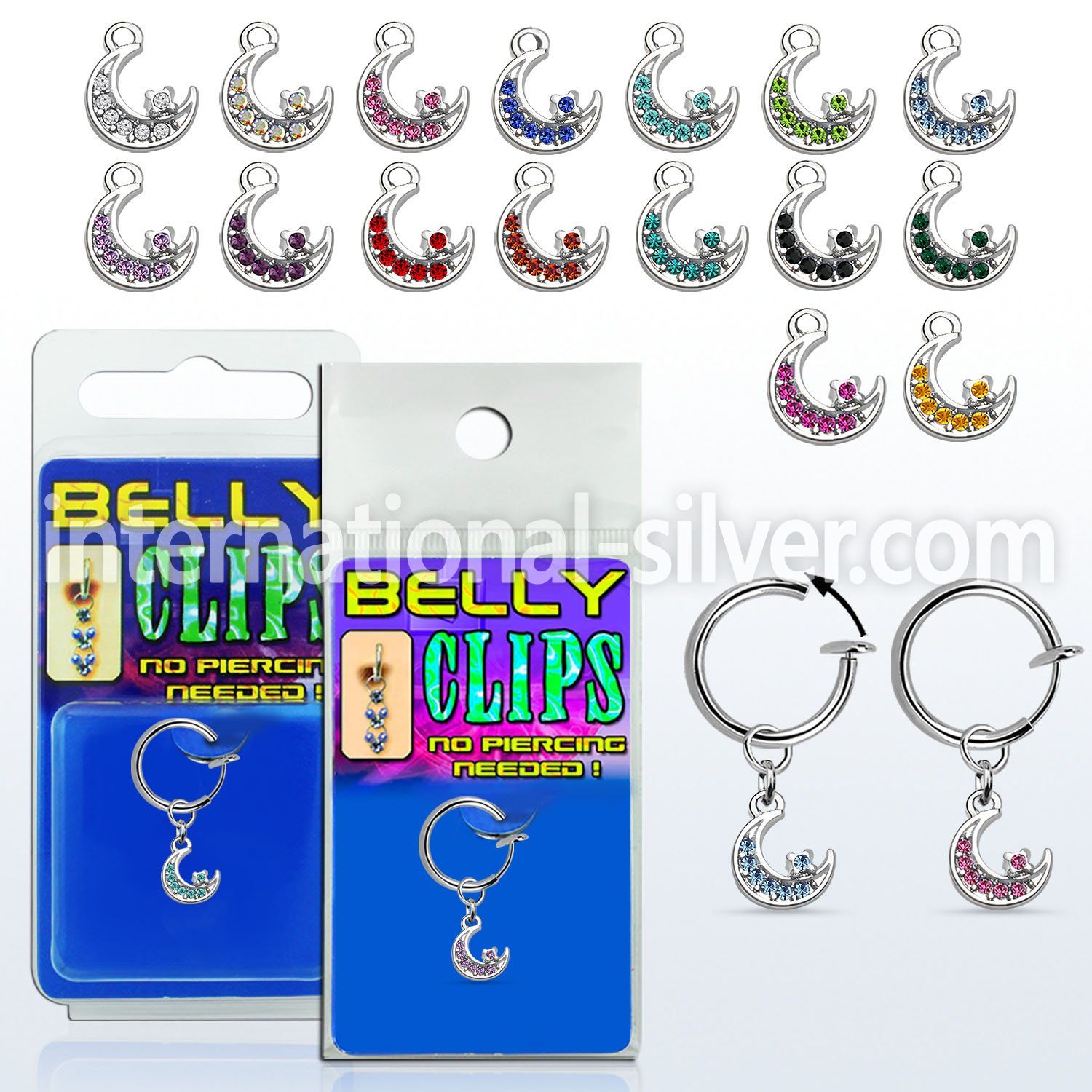 blcp734 fake illusion hoops others belly button