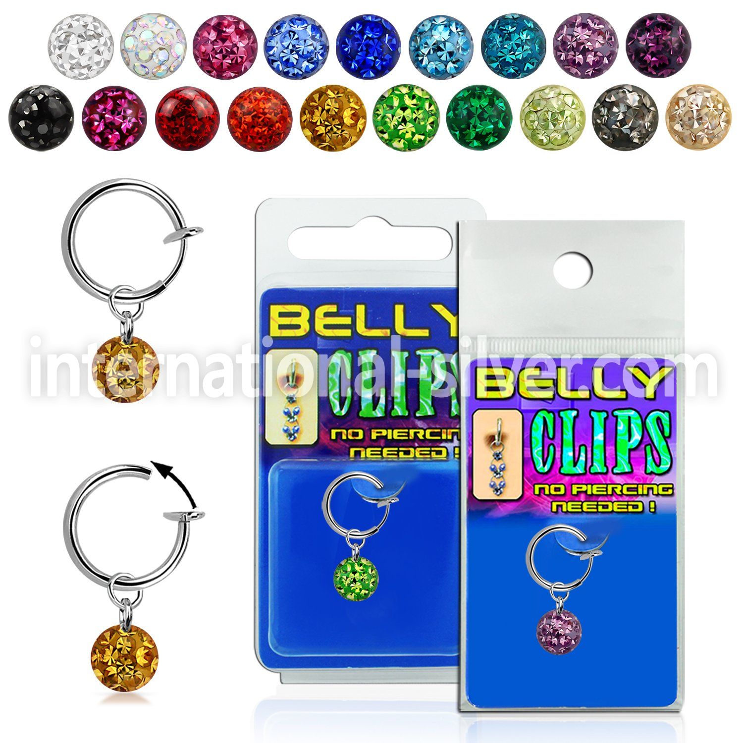 blcpt117 fake illusion hoops others belly button