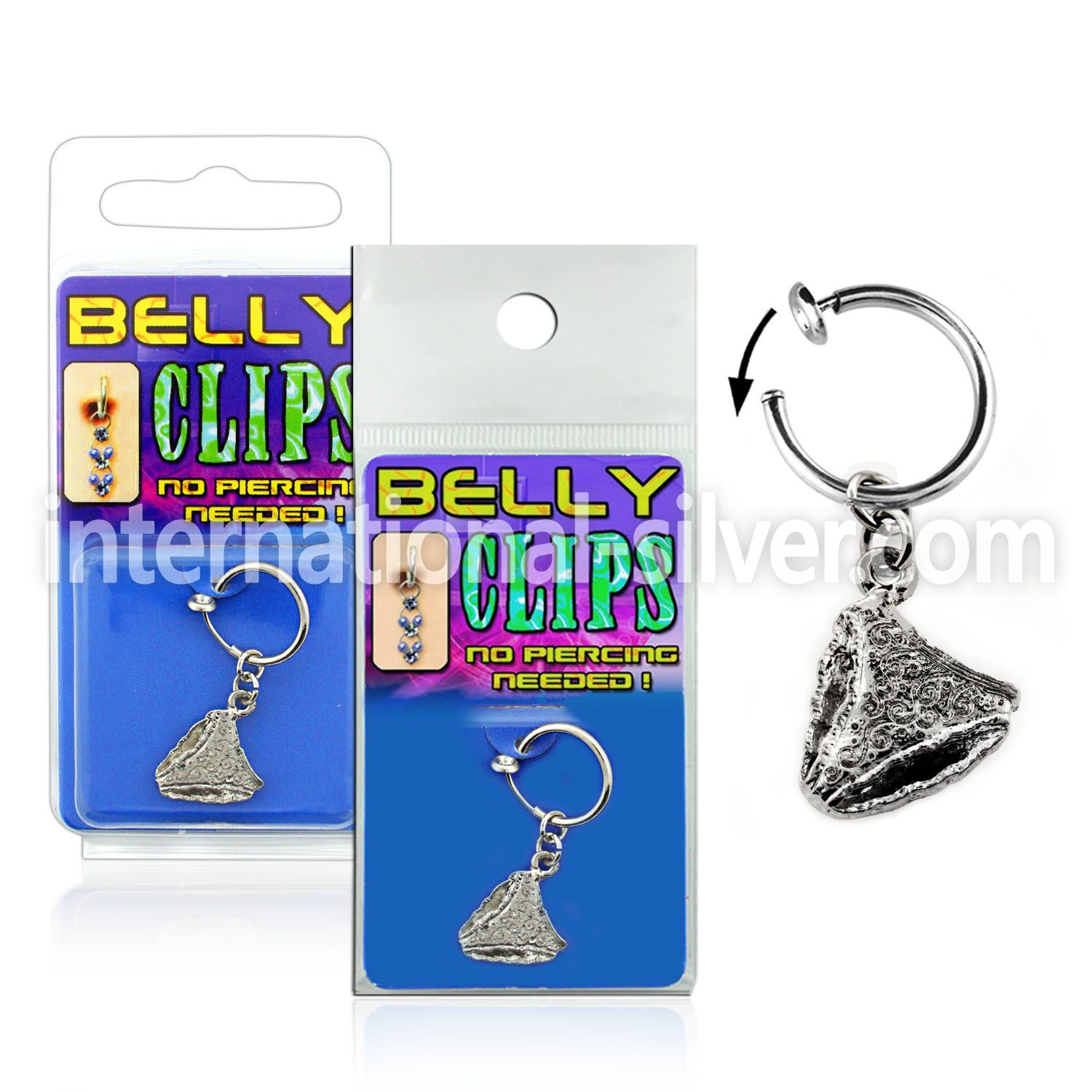 blcpt39 fake illusion hoops others belly button