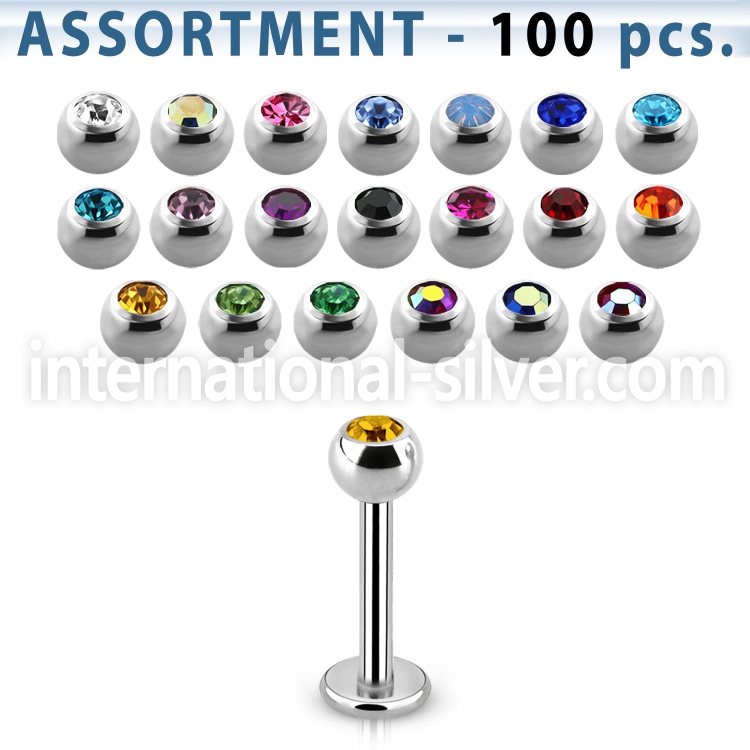 blk05 labrets lip rings surgical steel 316l labrets chin