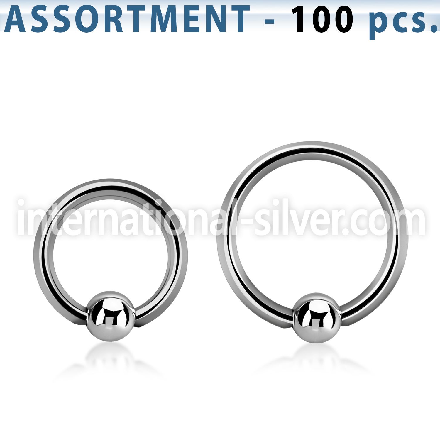 blk106 hoops captive rings surgical steel 316l helix