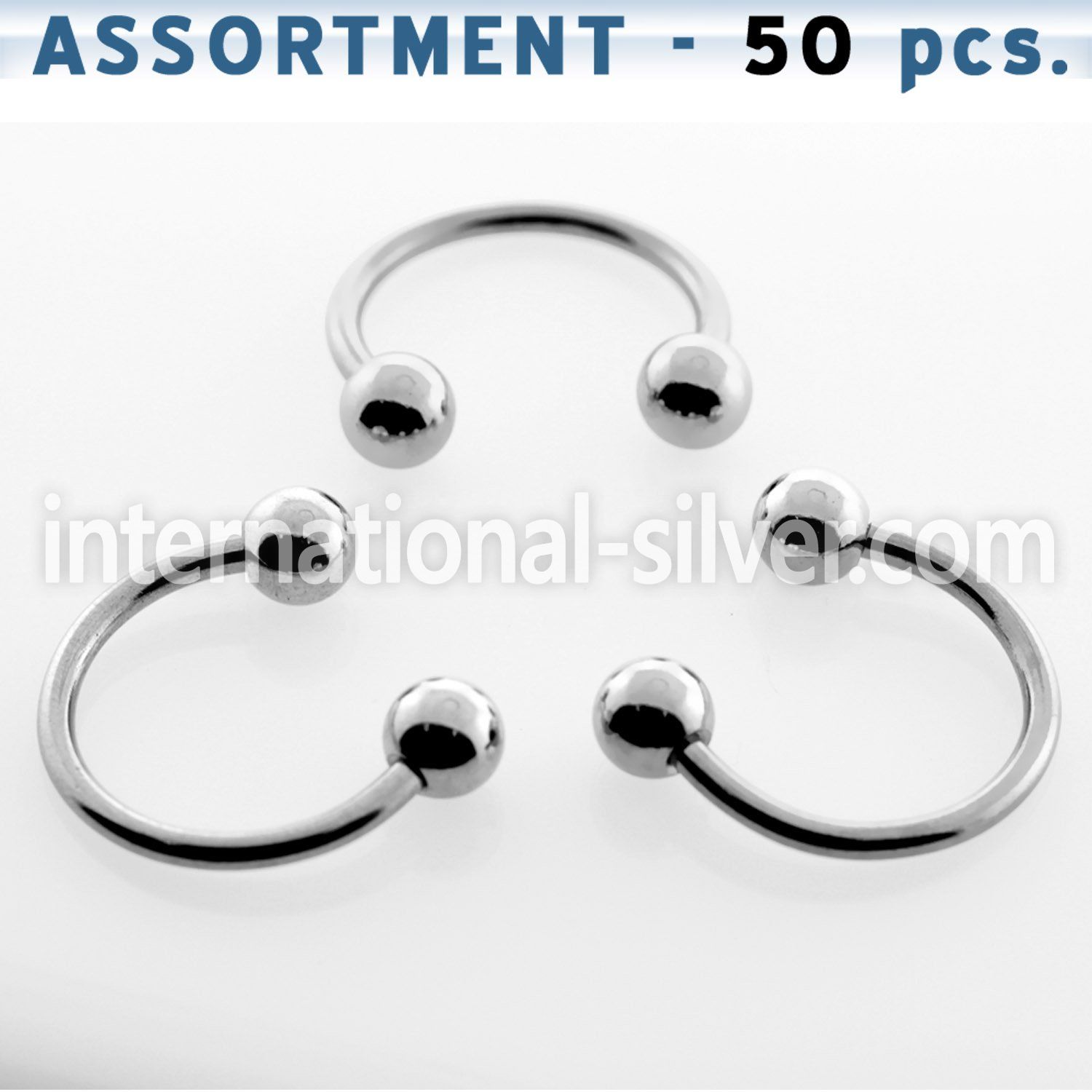 blk112 horseshoes surgical steel 316l belly button