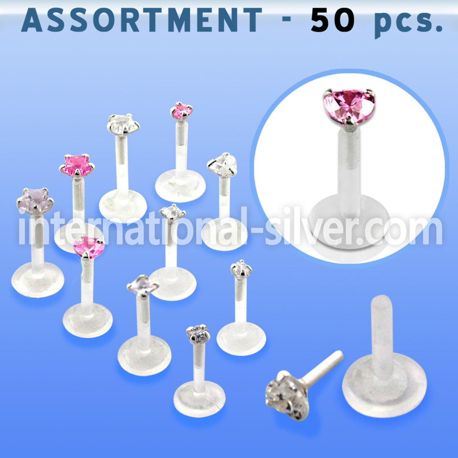 blk117 labrets lip rings bioflex ptfe belly button