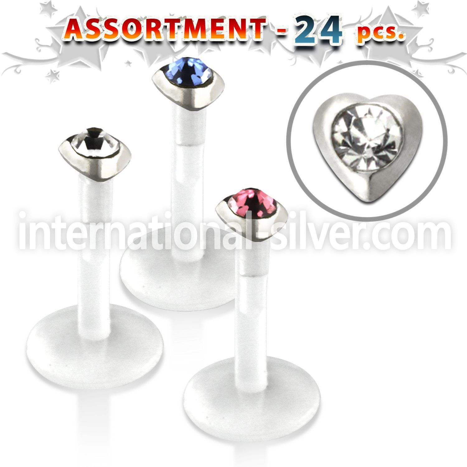 blk181 labrets lip rings bioflex ptfe belly button