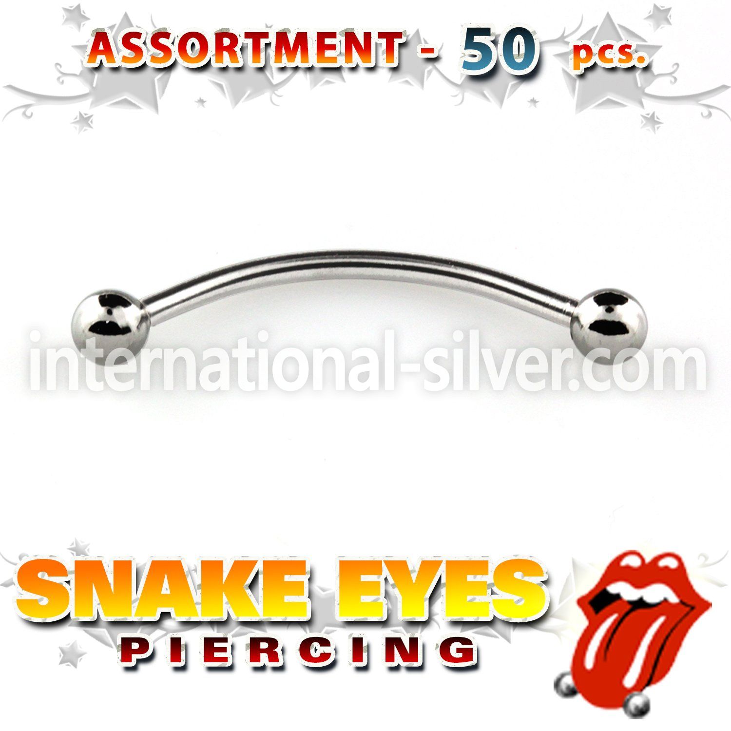 blk225 micro curved barbells surgical steel 316l tongue