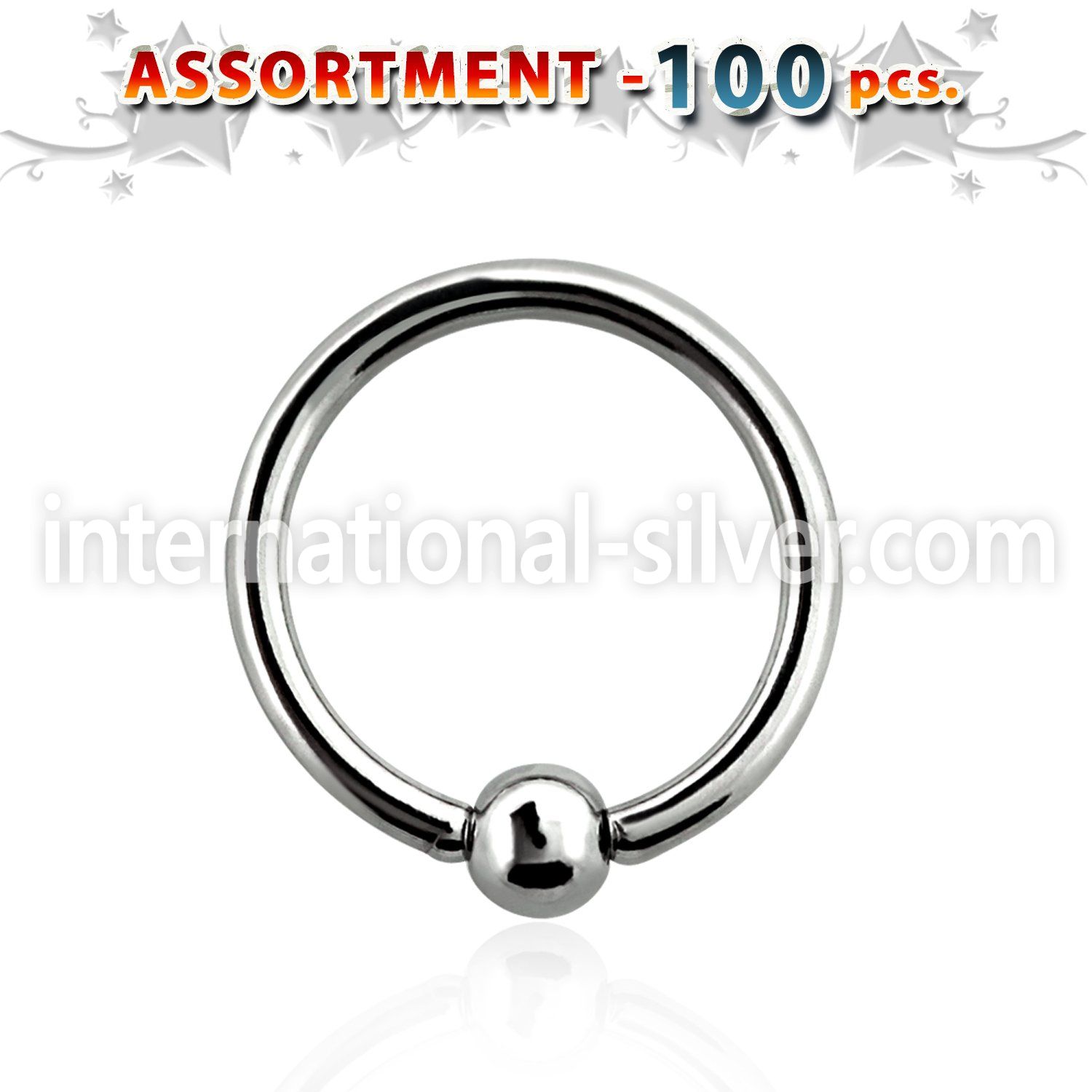 blk228b hoops captive rings surgical steel 316l nose