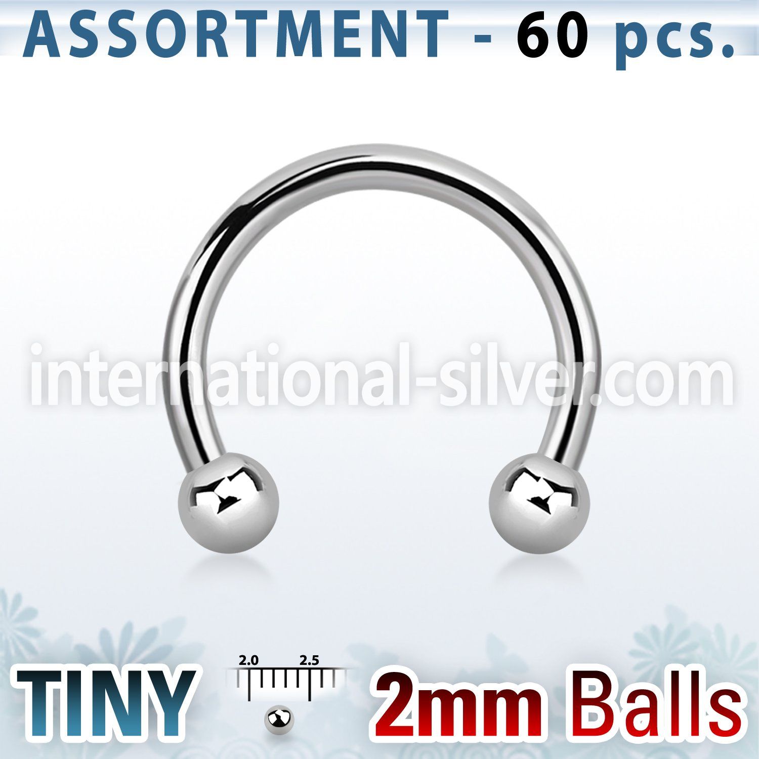 blk22c horseshoes surgical steel 316l belly button