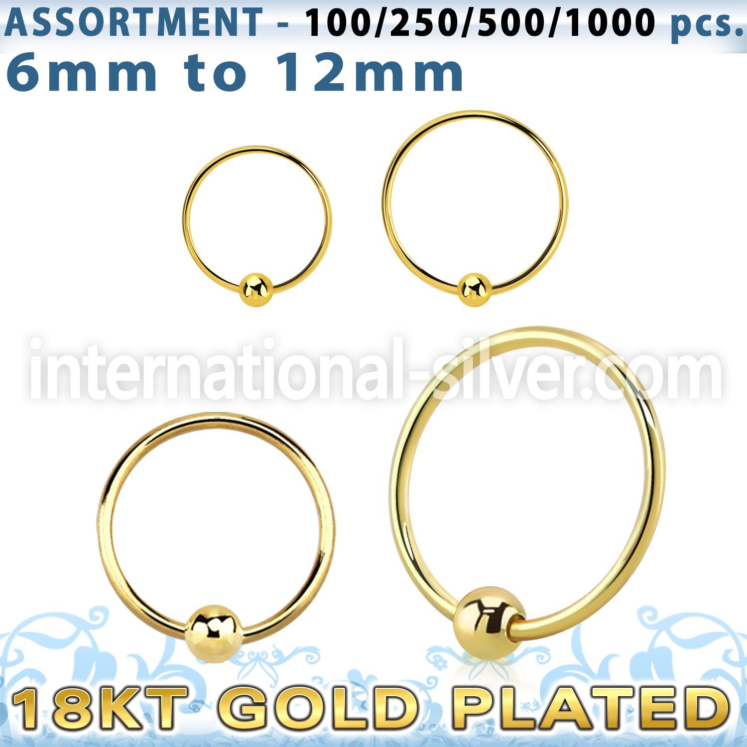 blk292 nose hoop silver 925 nose