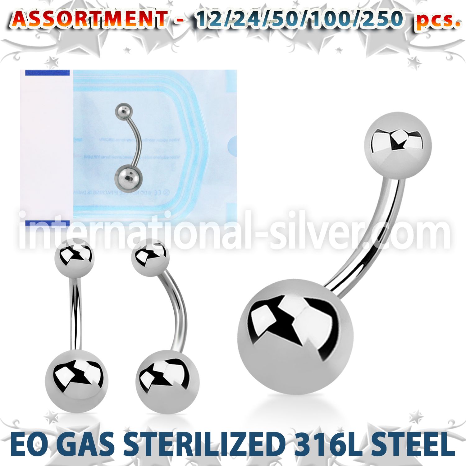 blk472 belly rings surgical steel 316l belly button