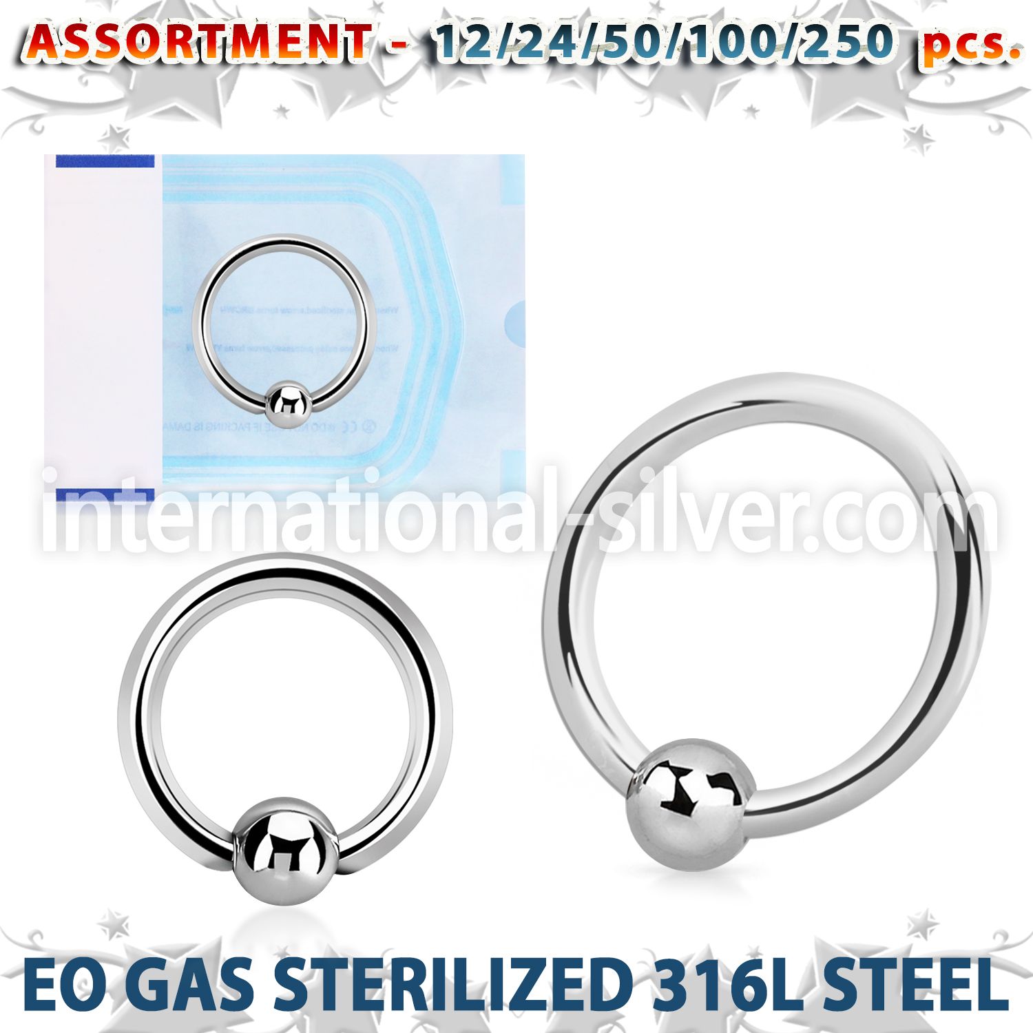 blk479 hoops captive rings surgical steel 316l helix