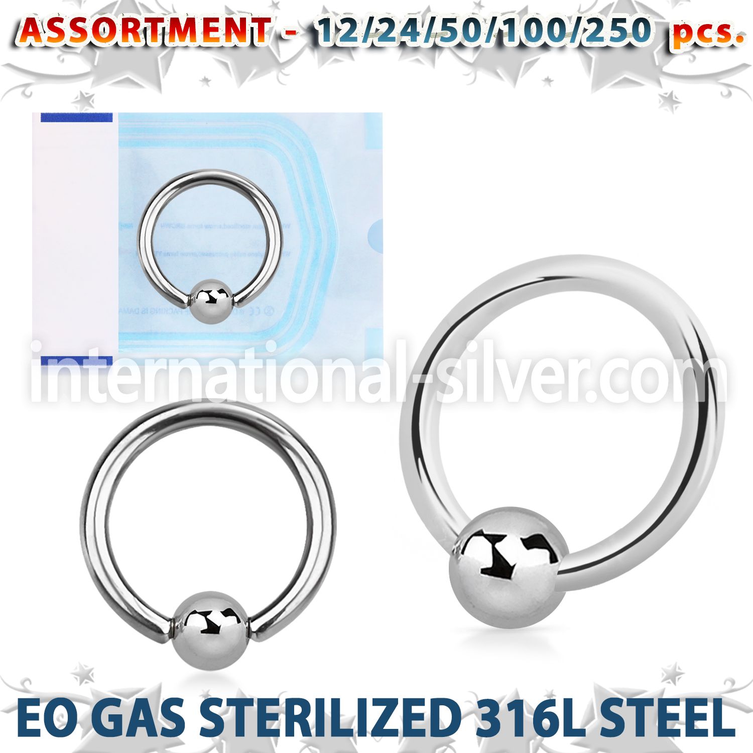 blk480 hoops captive rings surgical steel 316l helix