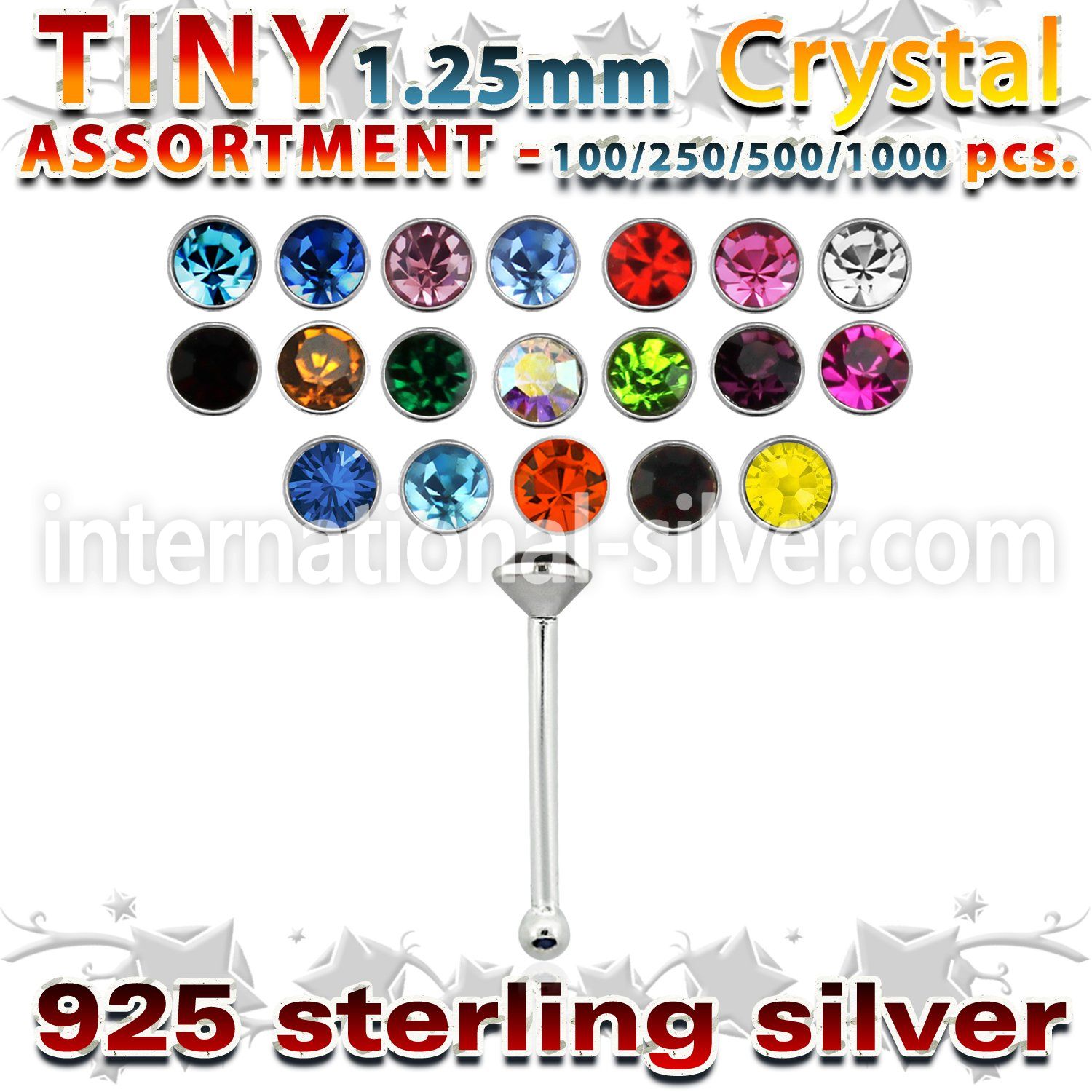 blk530 nose bone silver 925 nose