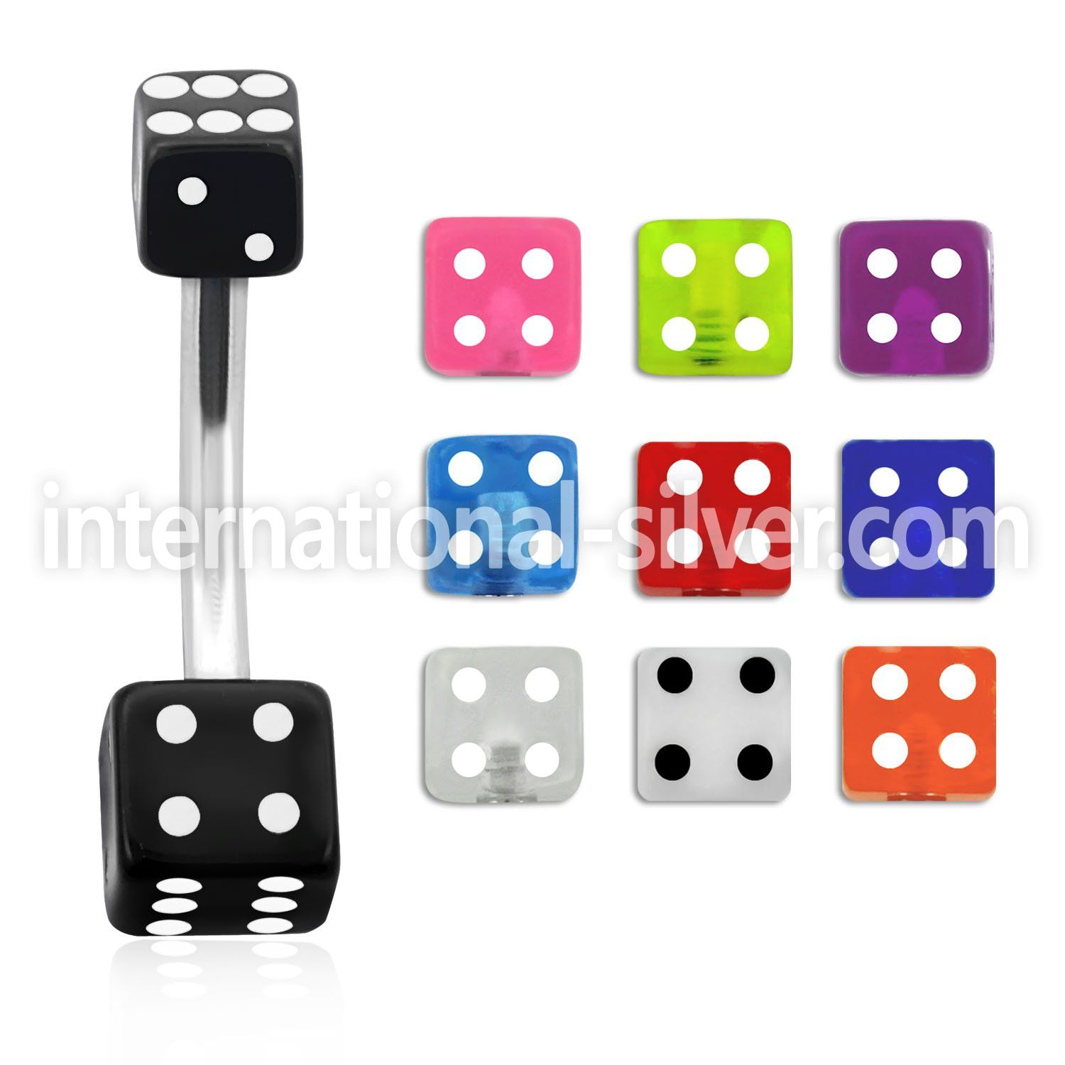 bn2uvdi belly rings surgical steel 316l with acrylic parts belly button