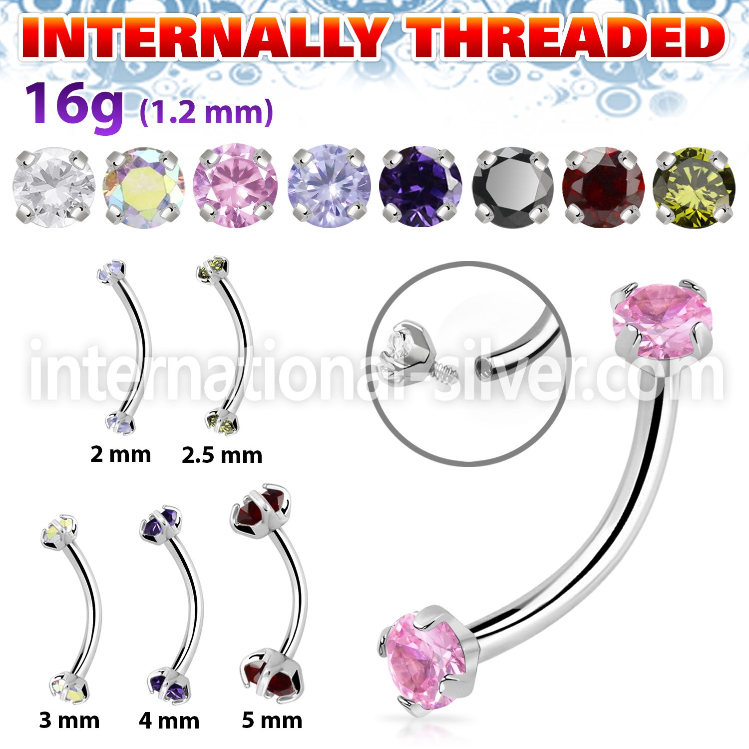bne2czin micro curved barbells surgical steel 316l eyebrow