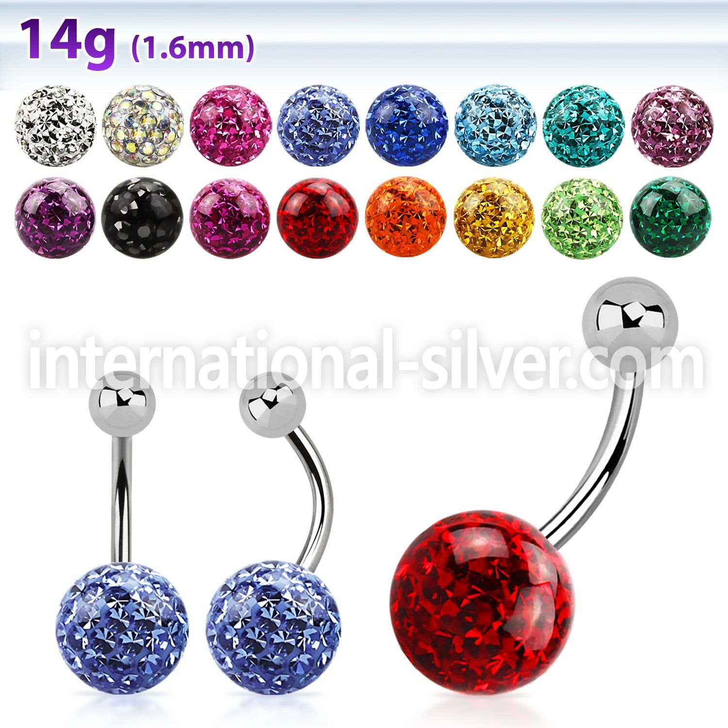 bnfr10 belly rings surgical steel 316l belly button