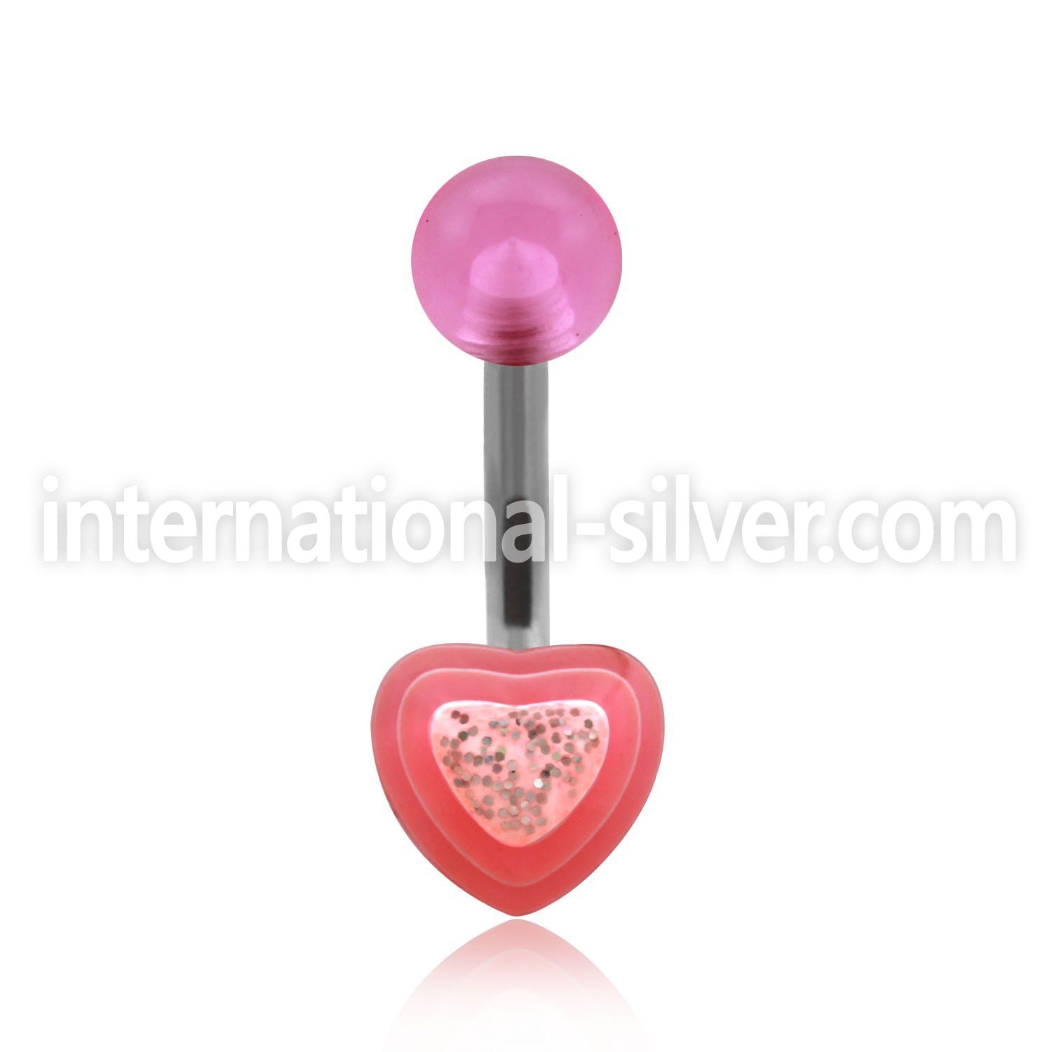 bnhrlym belly rings surgical steel 316l with acrylic parts belly button