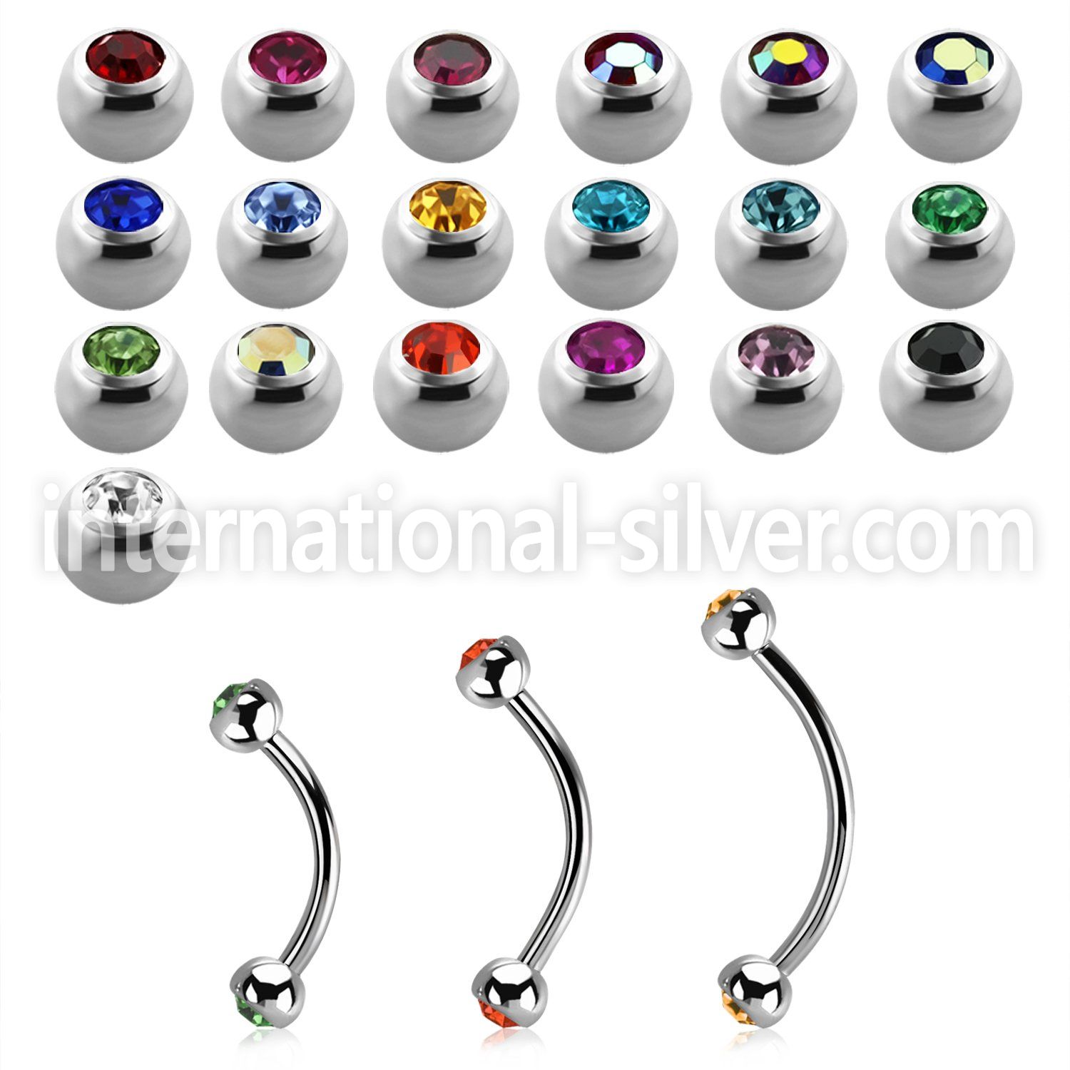 bnjb25xs surgical steel eyebrow bananas eyebrow piercing