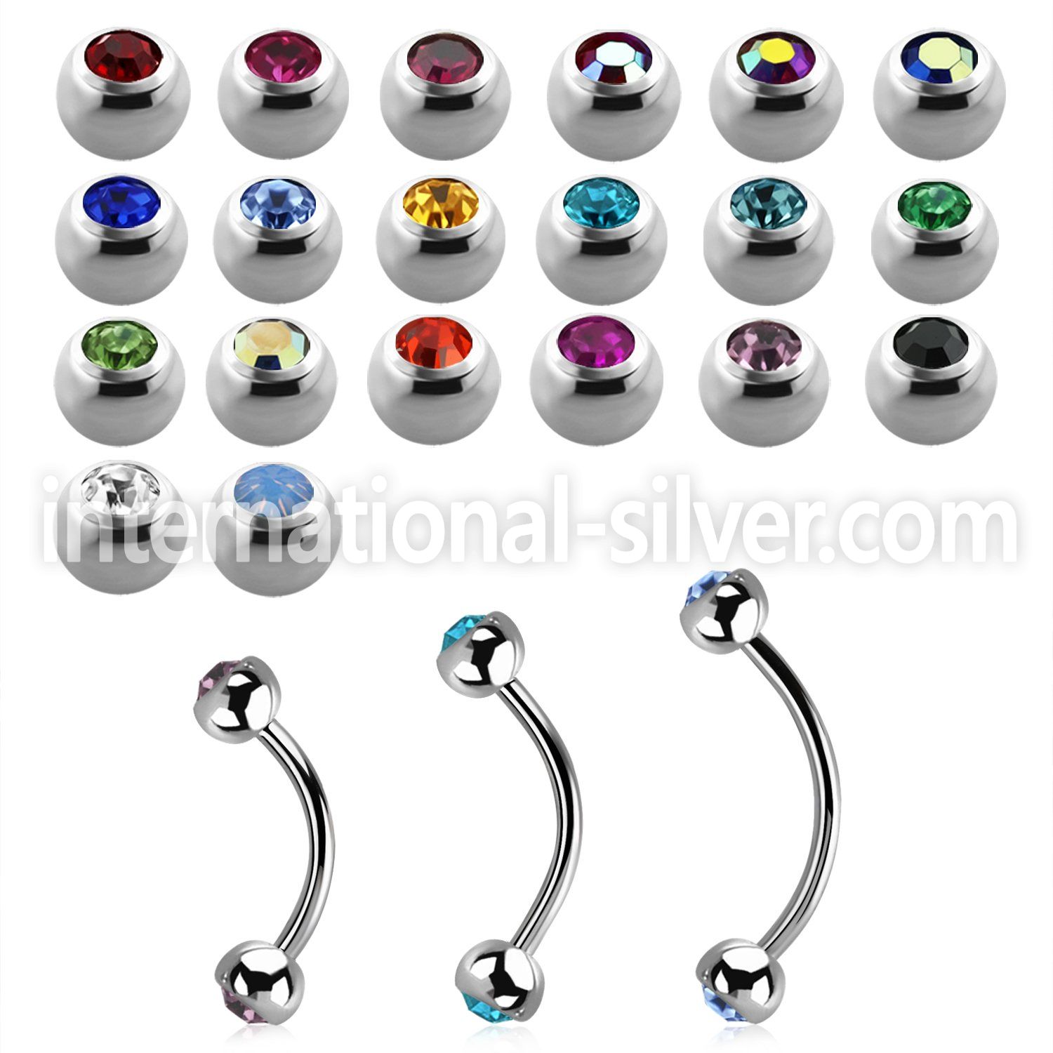bnjb3xs surgical steel eyebrow bananas eyebrow piercing
