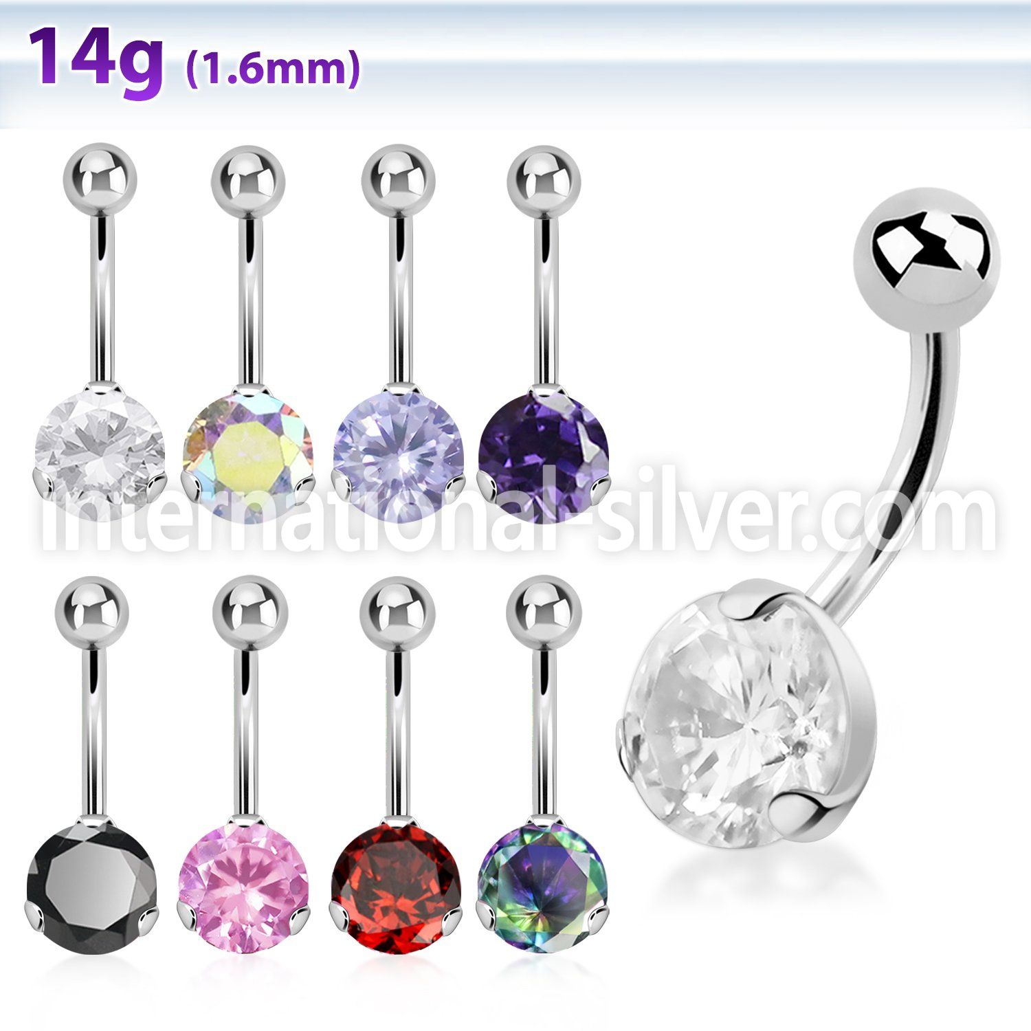bnrdz8 belly rings surgical steel 316l belly button
