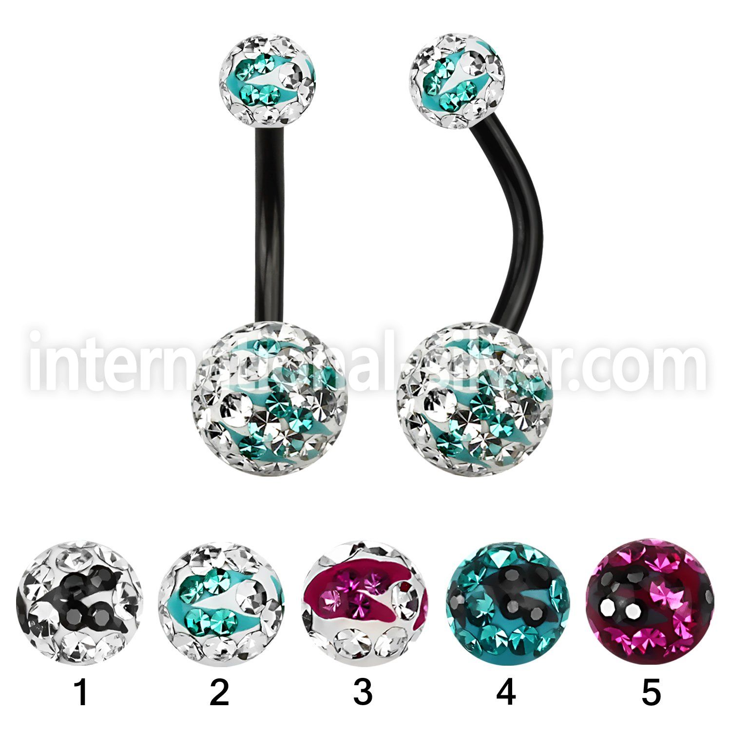 bnt2frgc belly rings anodized surgical steel 316l belly button