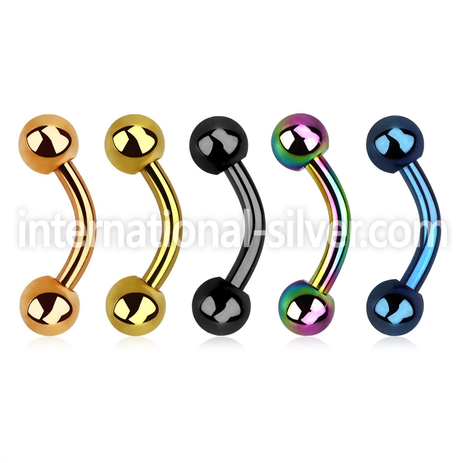 bntb5 belly rings anodized surgical steel 316l belly button