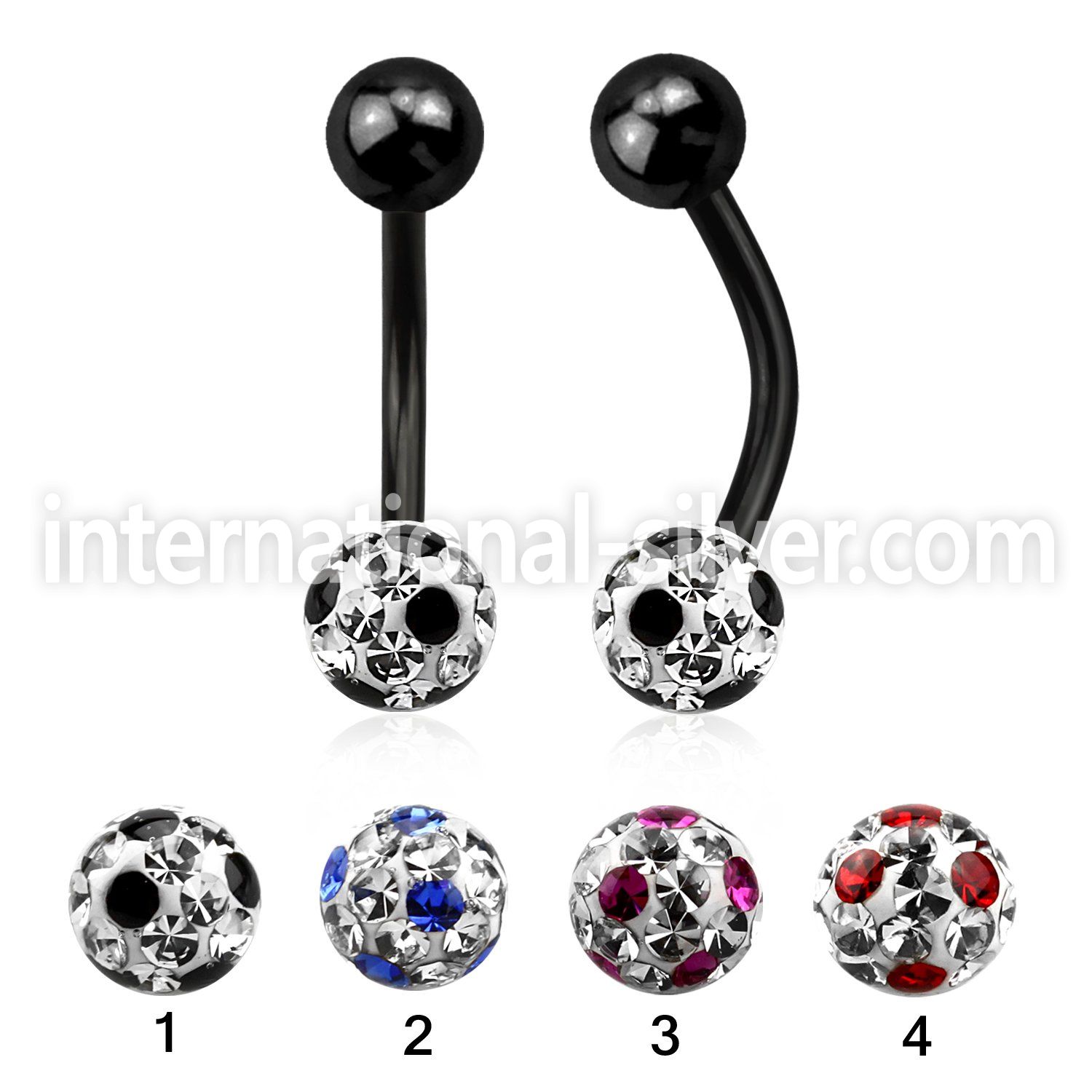 bntfr6a belly rings anodized surgical steel 316l belly button