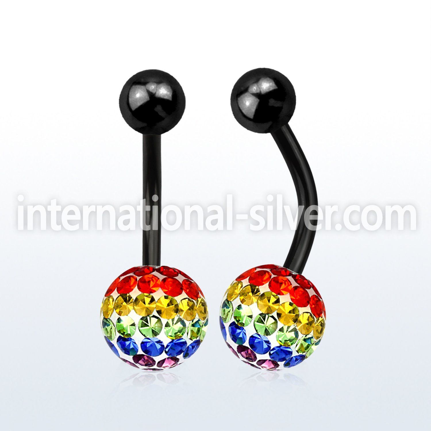 bntfr8g belly rings anodized surgical steel 316l belly button