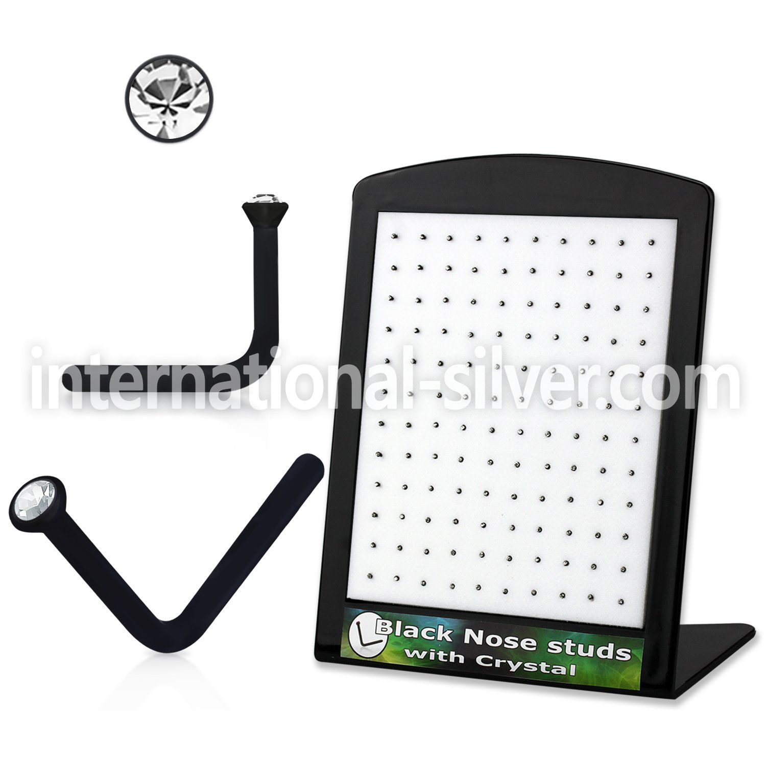 brac1 l shape nose studs acrylic body jewelry nose