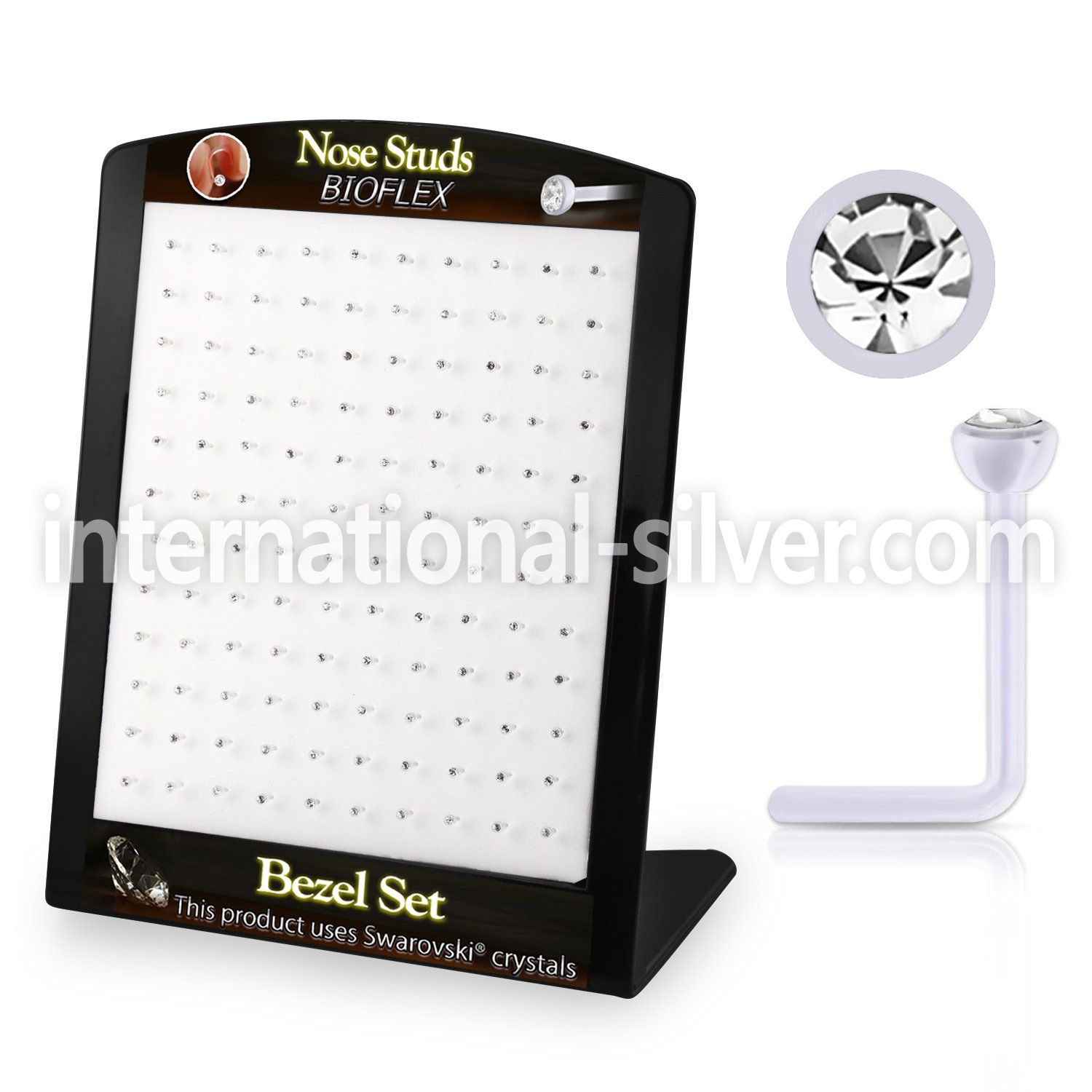 brac21 l shape nose studs bioflex ptfe nose