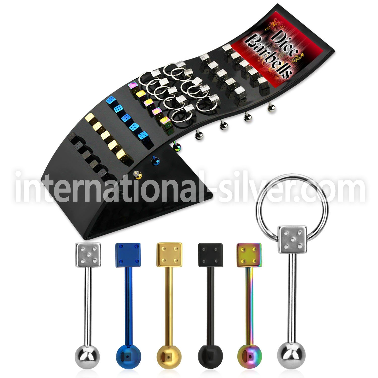 brbbdi straight barbells anodized surgical steel 316l tongue