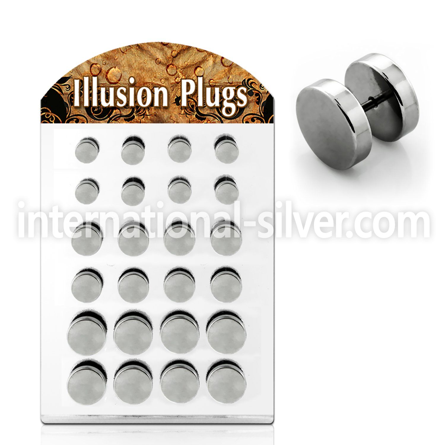 bripf1 cheaters  illusion plugs and tapers surgical steel 316l belly button