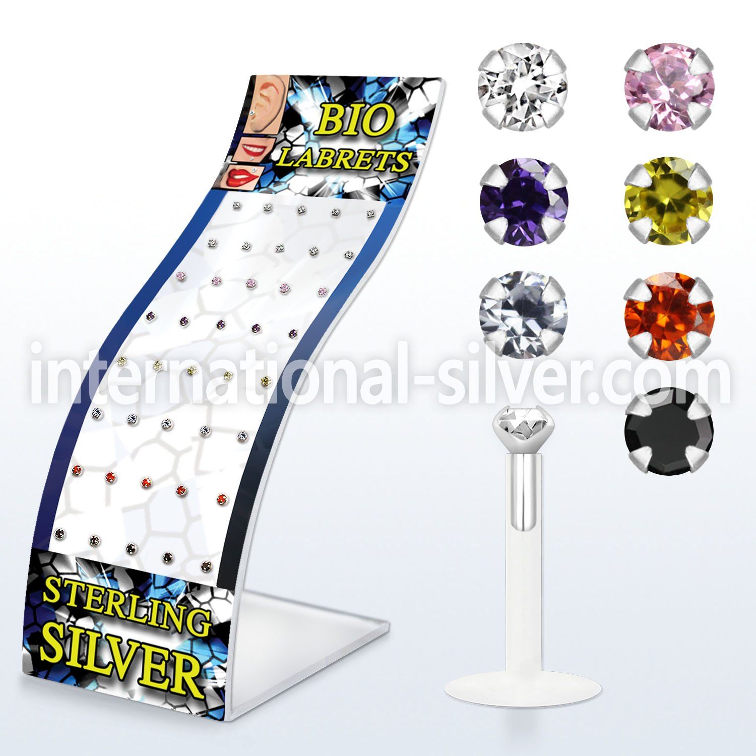 brlbi35 labrets lip rings bioflex ptfe labrets chin