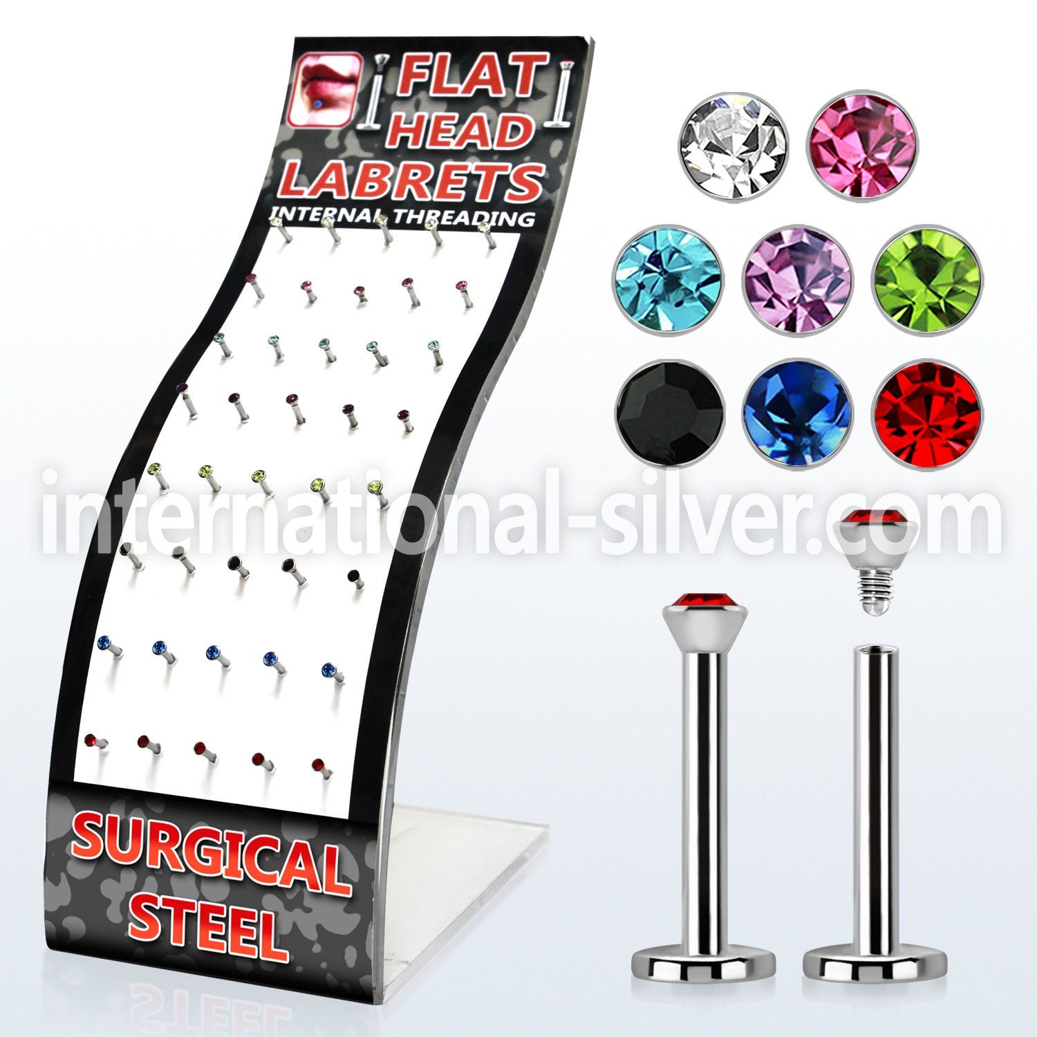 brmlb5 labrets lip rings surgical steel 316l labrets chin
